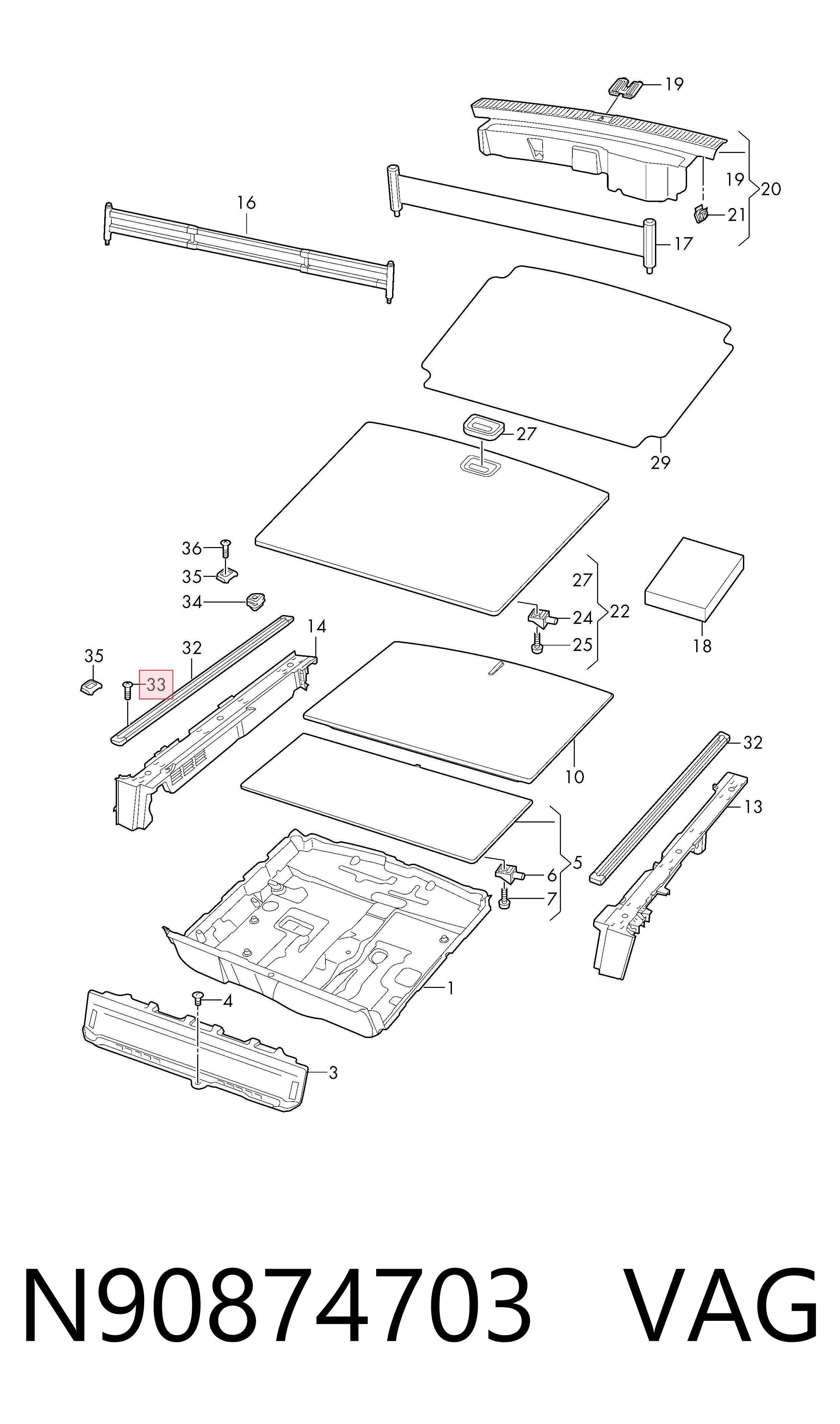  VAG N90874703 preço, a partir de 2,24 USD