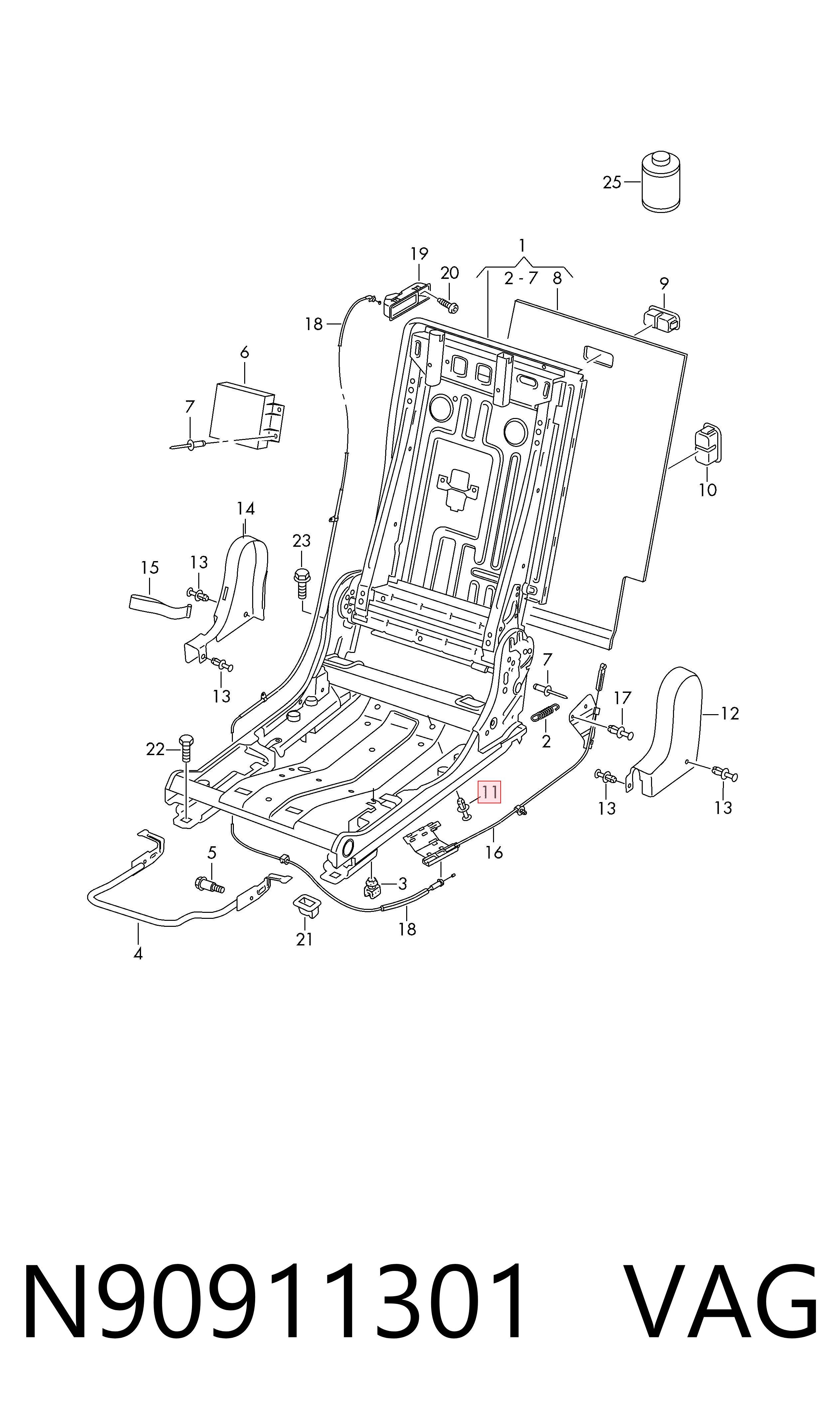 Pára-brisas VAG N90911301 preço, a partir de 1,87 USD