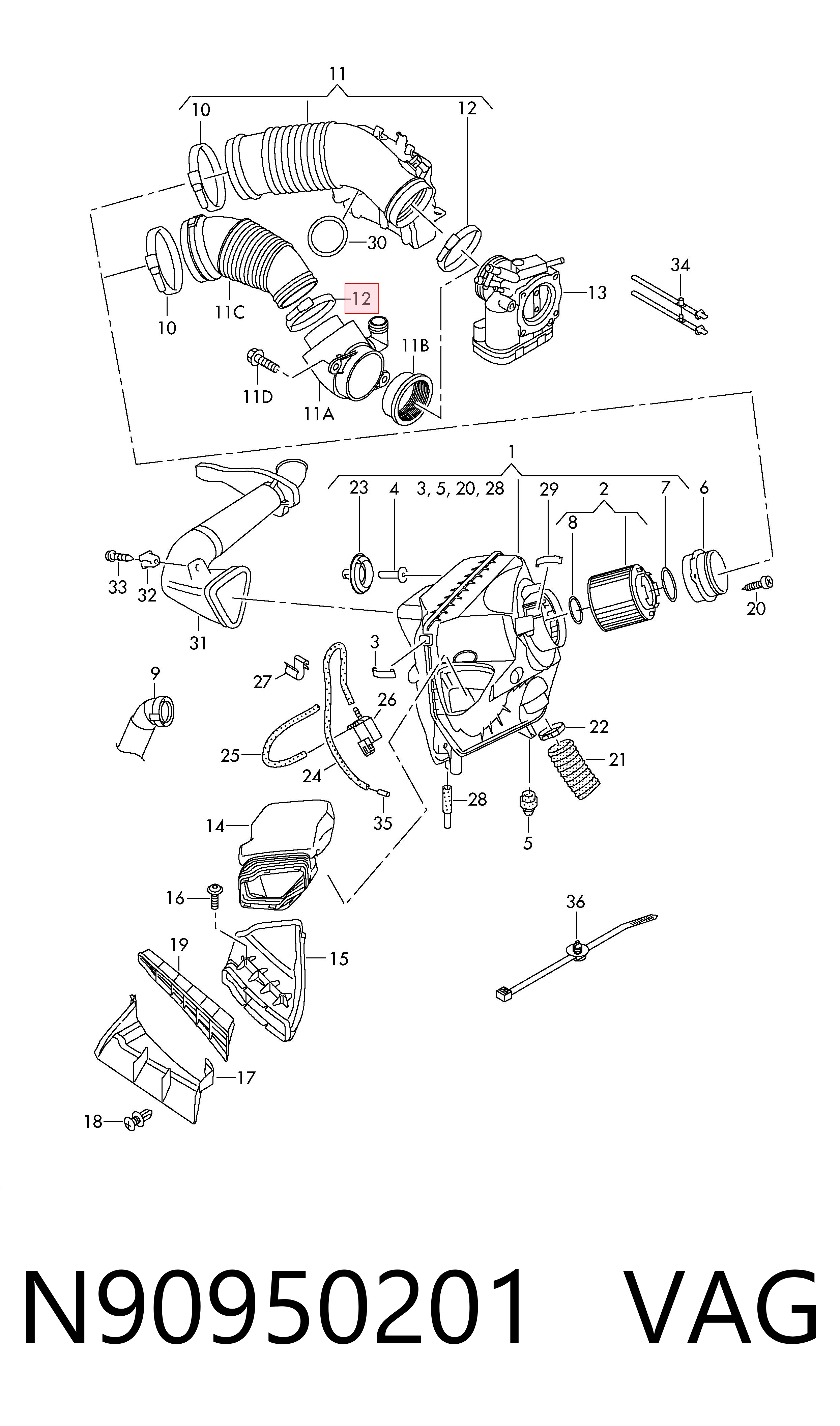 N90950201 VAG 