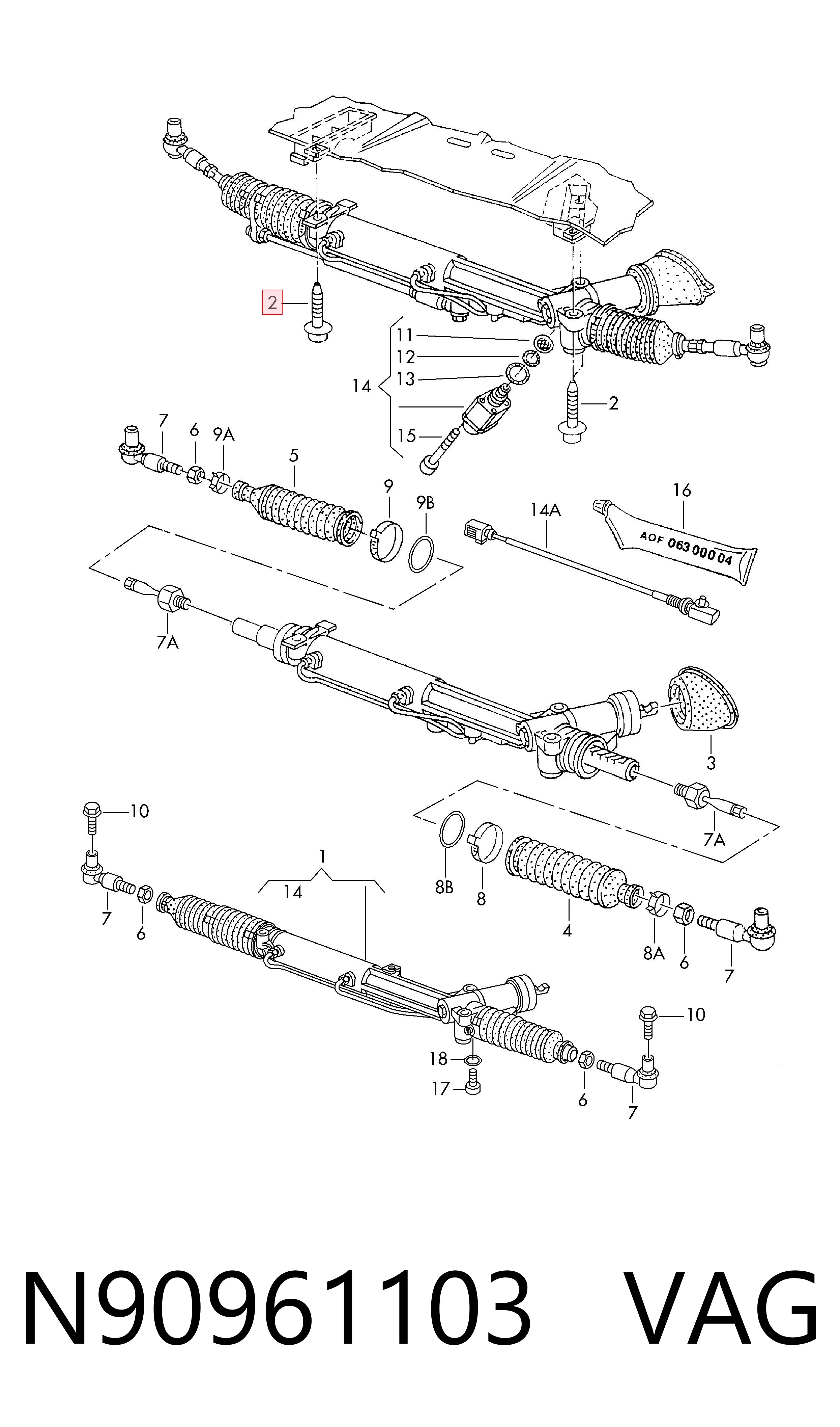  VAG N90961103 preço, a partir de 9,34 USD