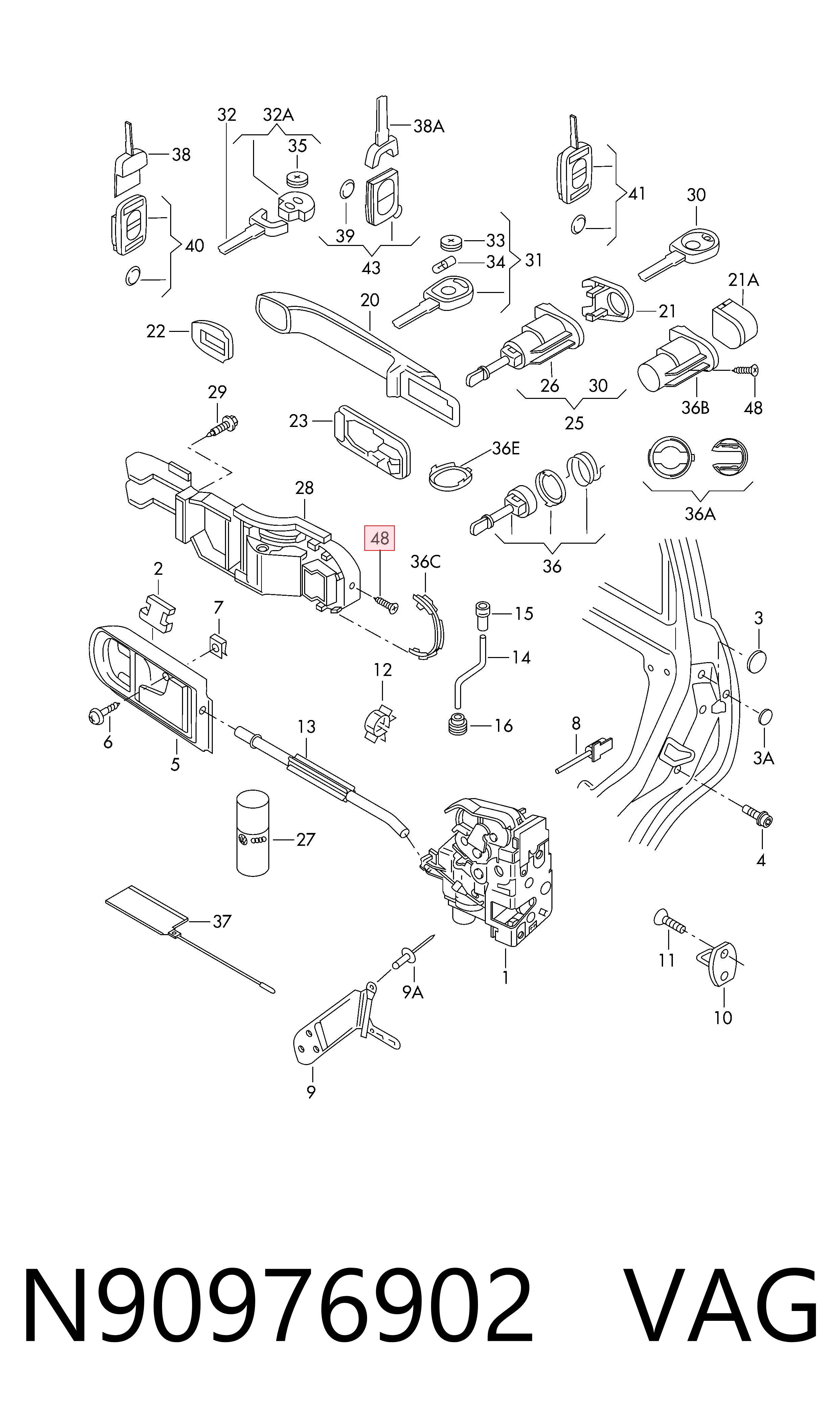 VAG N90976902 preço, a partir de 0,39 USD