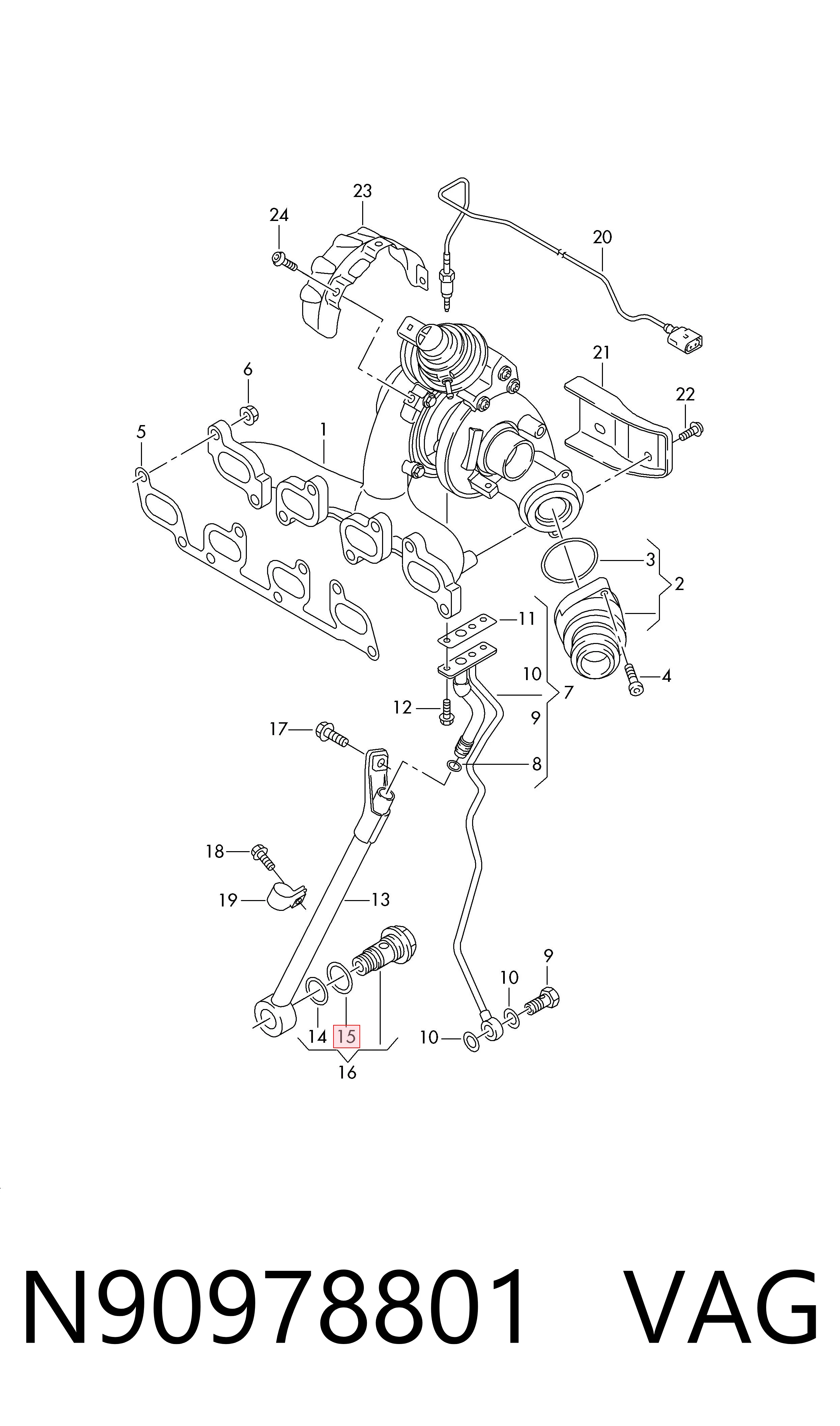 N90978801 VAG Kit de vedantes de motor completo