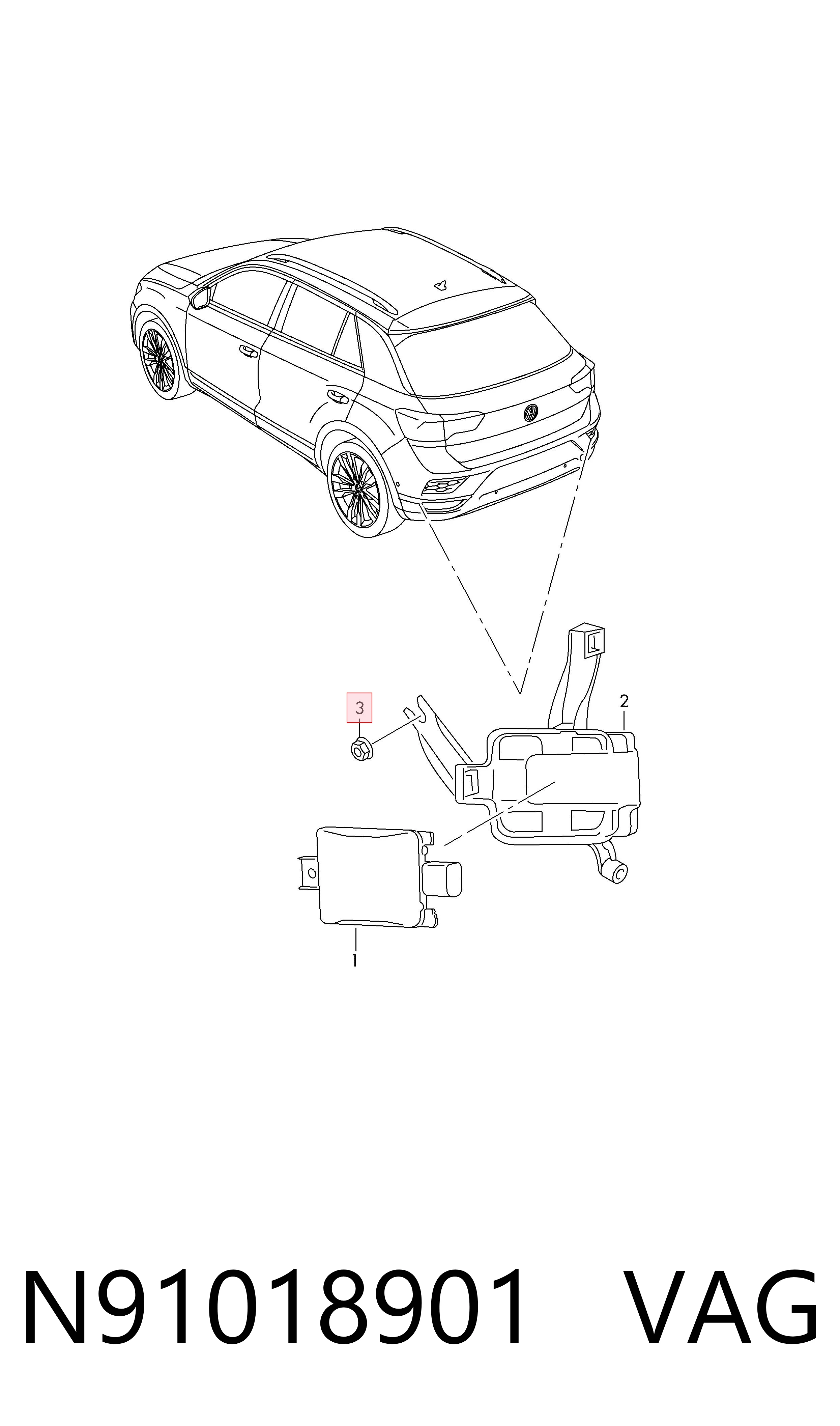  VAG N91018901 preço, a partir de 2,02 USD