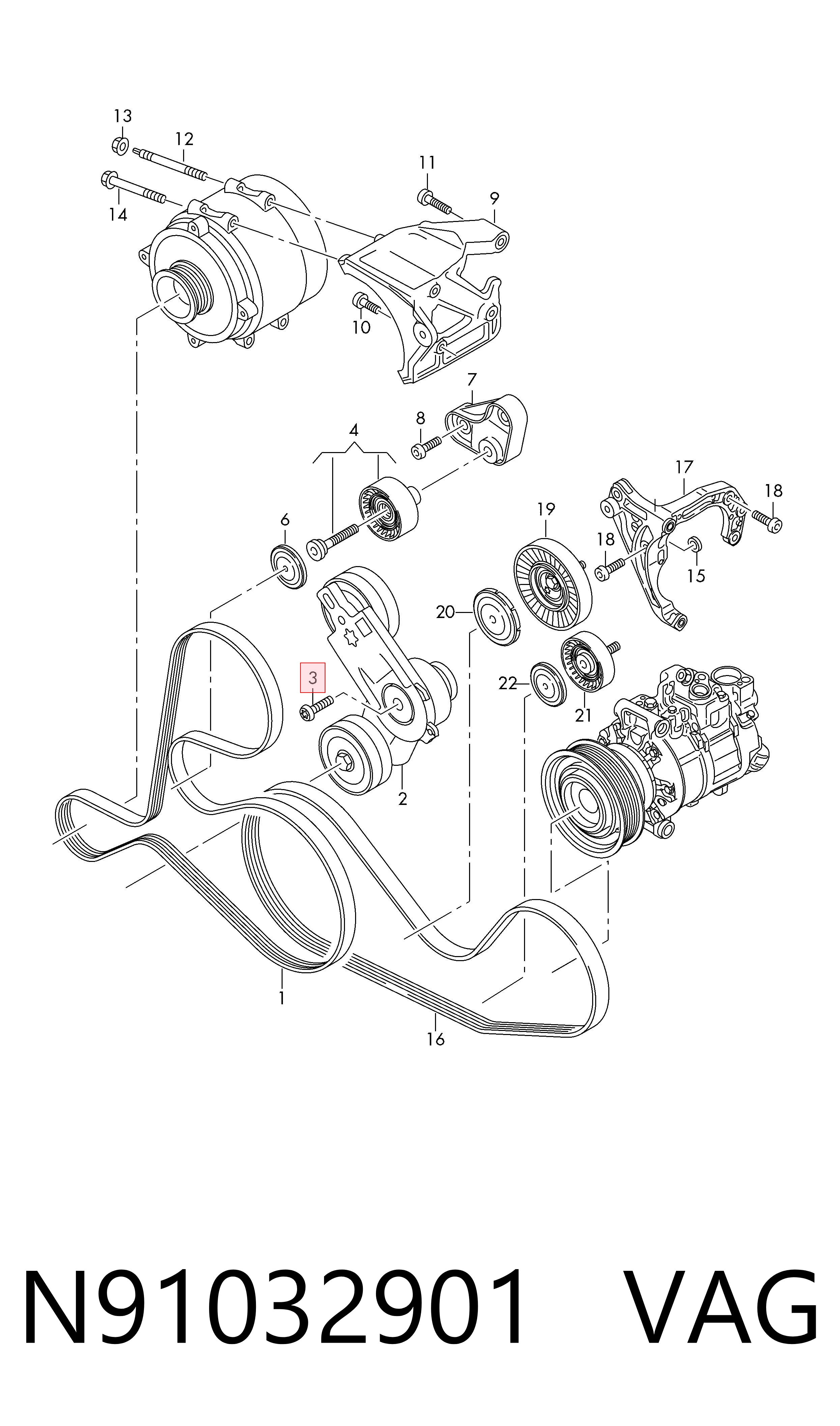  VAG N91032901 preço, a partir de 14,44 USD