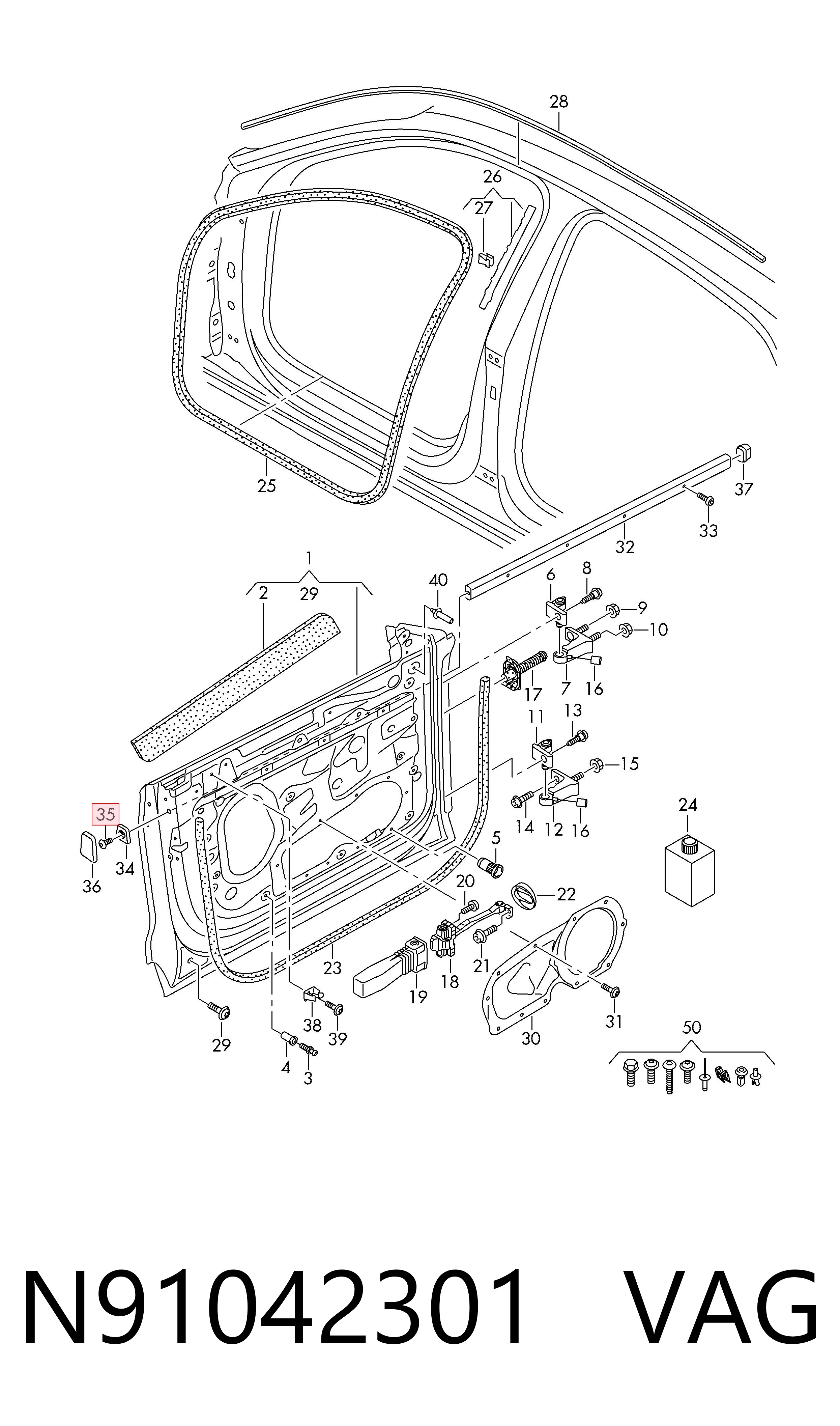 N91042301 VAG Parafuso