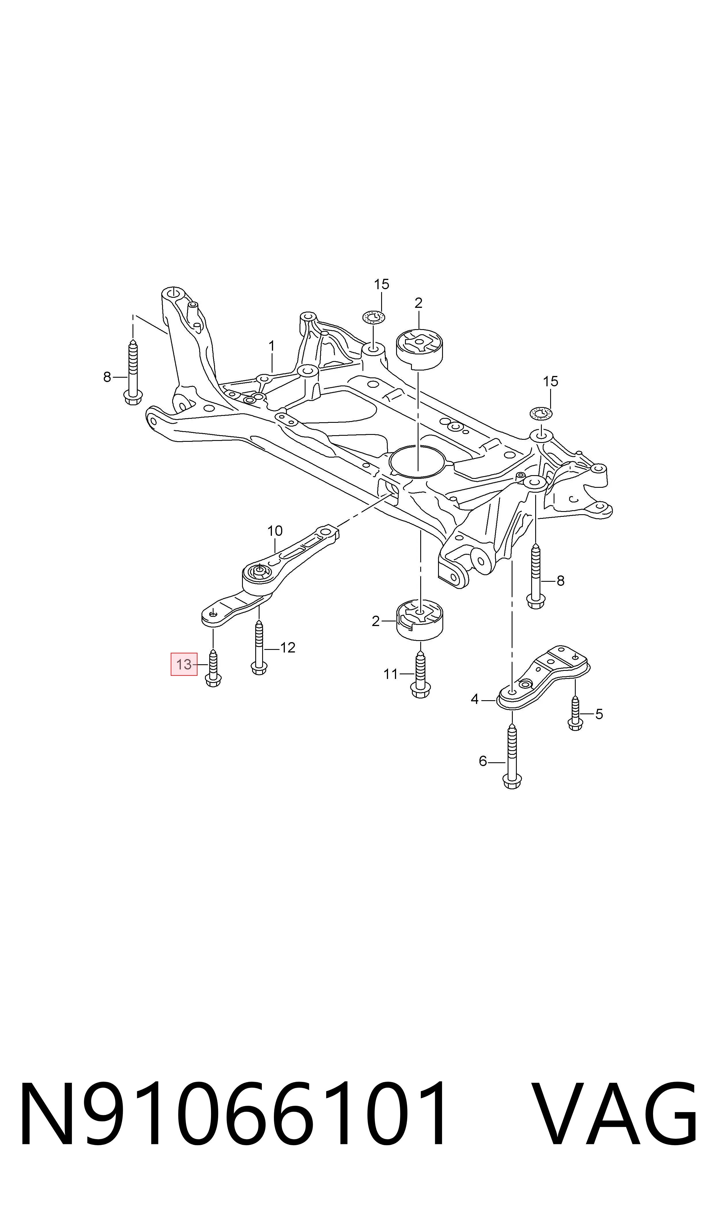 N91066101 VAG Parafuso