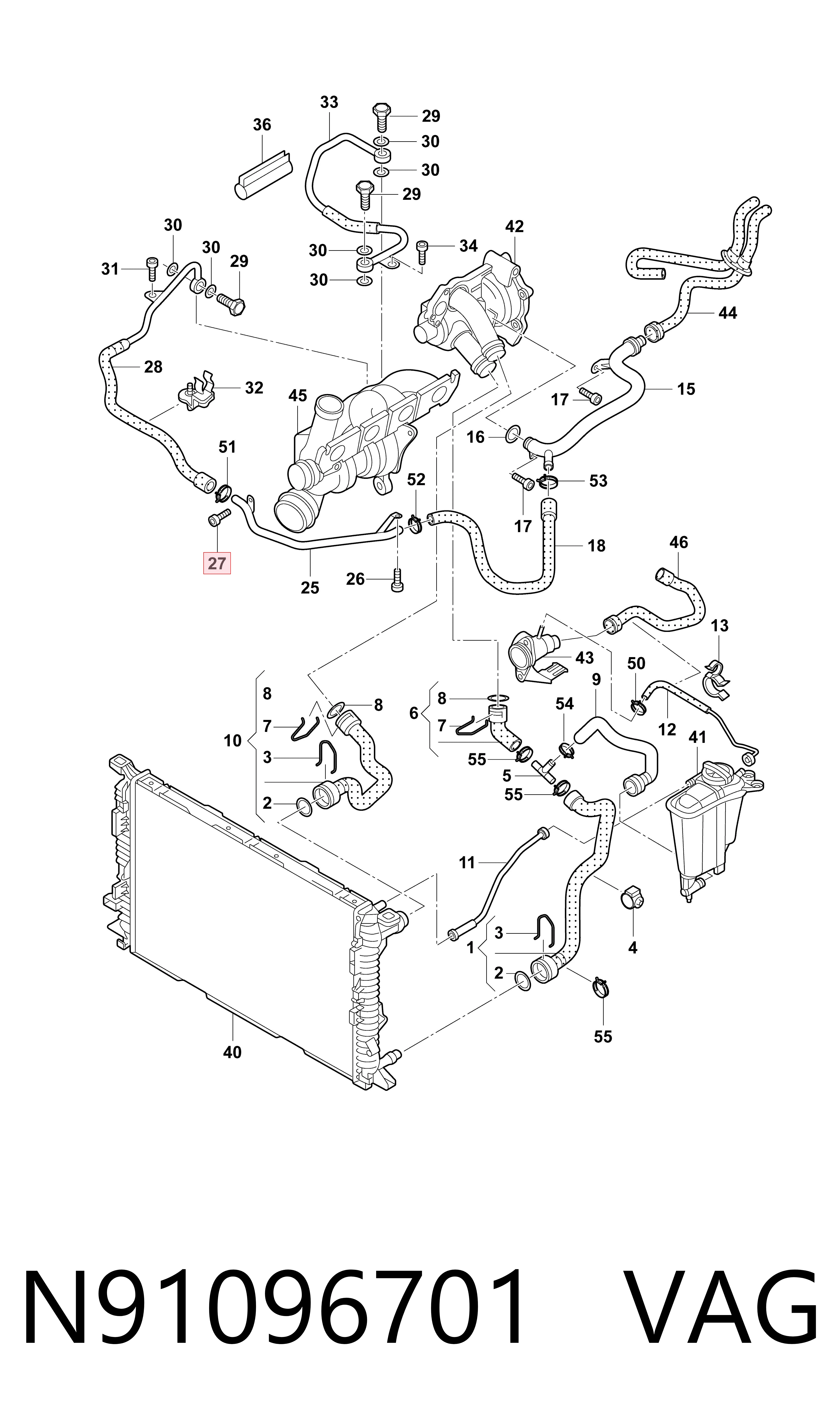 N91096701 VAG Parafuso