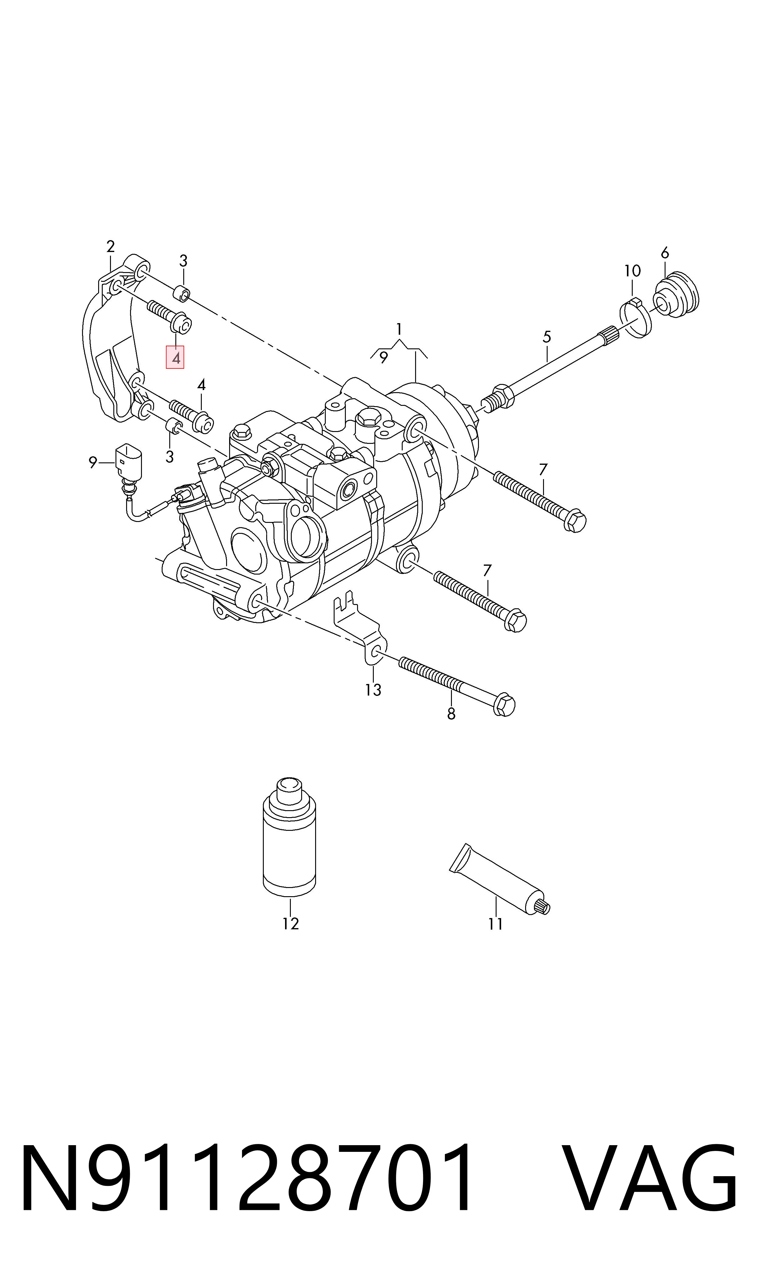  VAG N91128701 preço, a partir de 2,93 USD