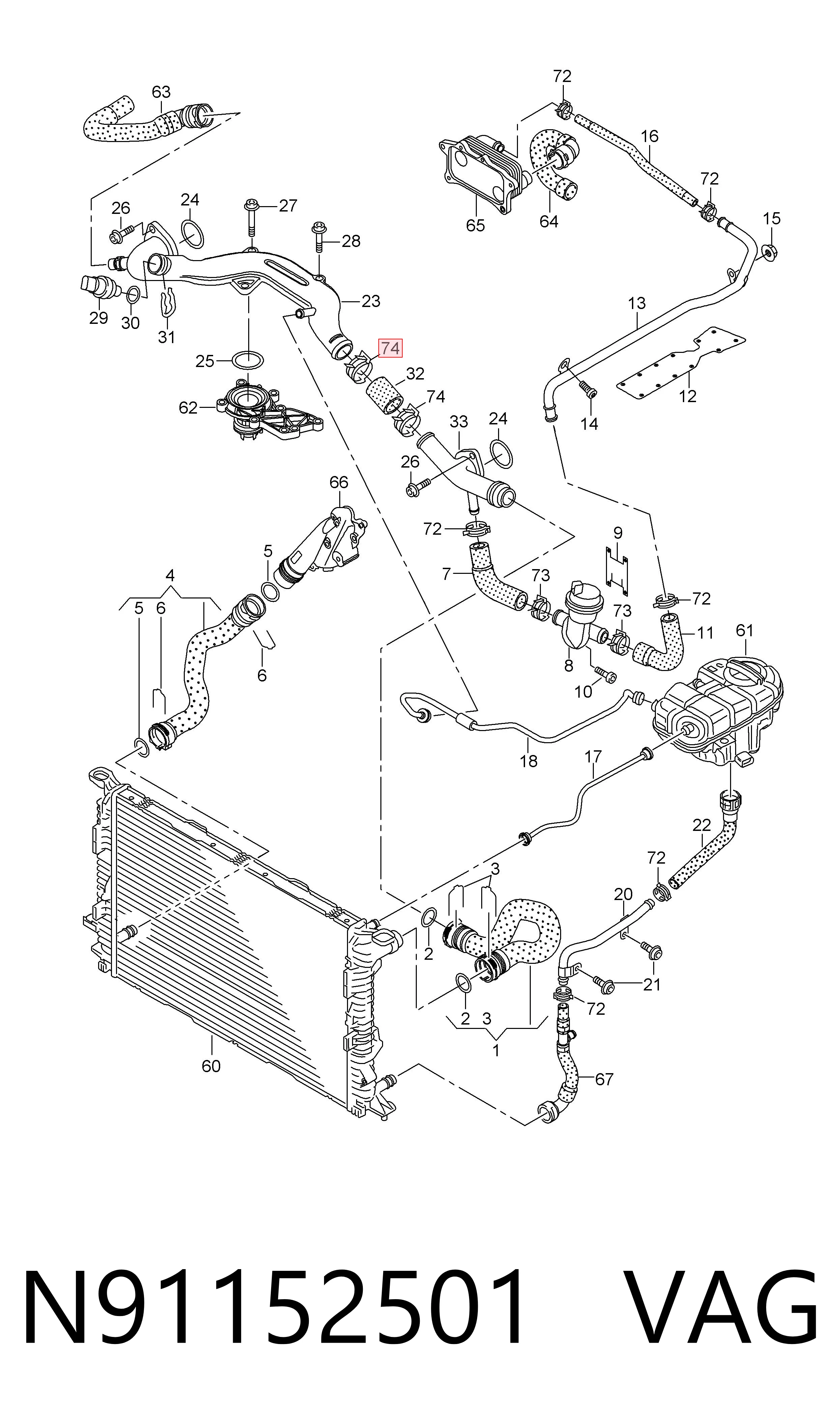  VAG N91152501 preço, a partir de 6,25 USD