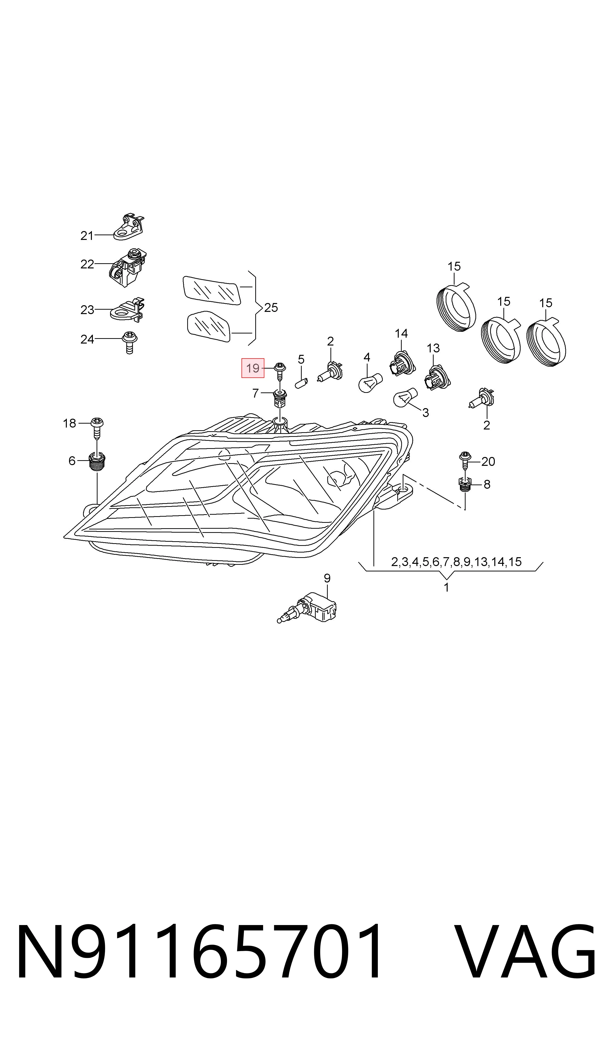  VAG N91165701 preço, a partir de 1,85 USD