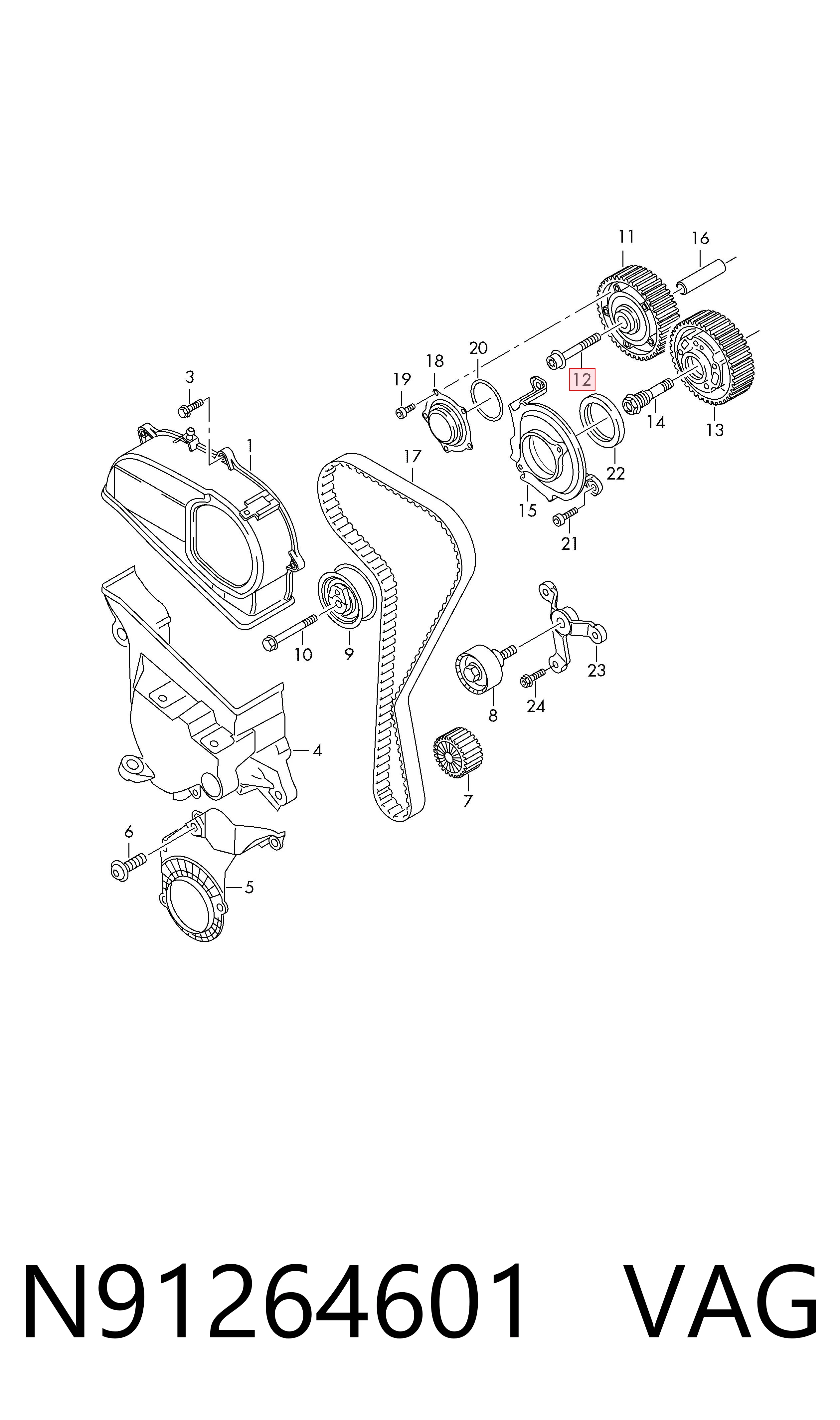  VAG N91264601 preço, a partir de 4,98 USD