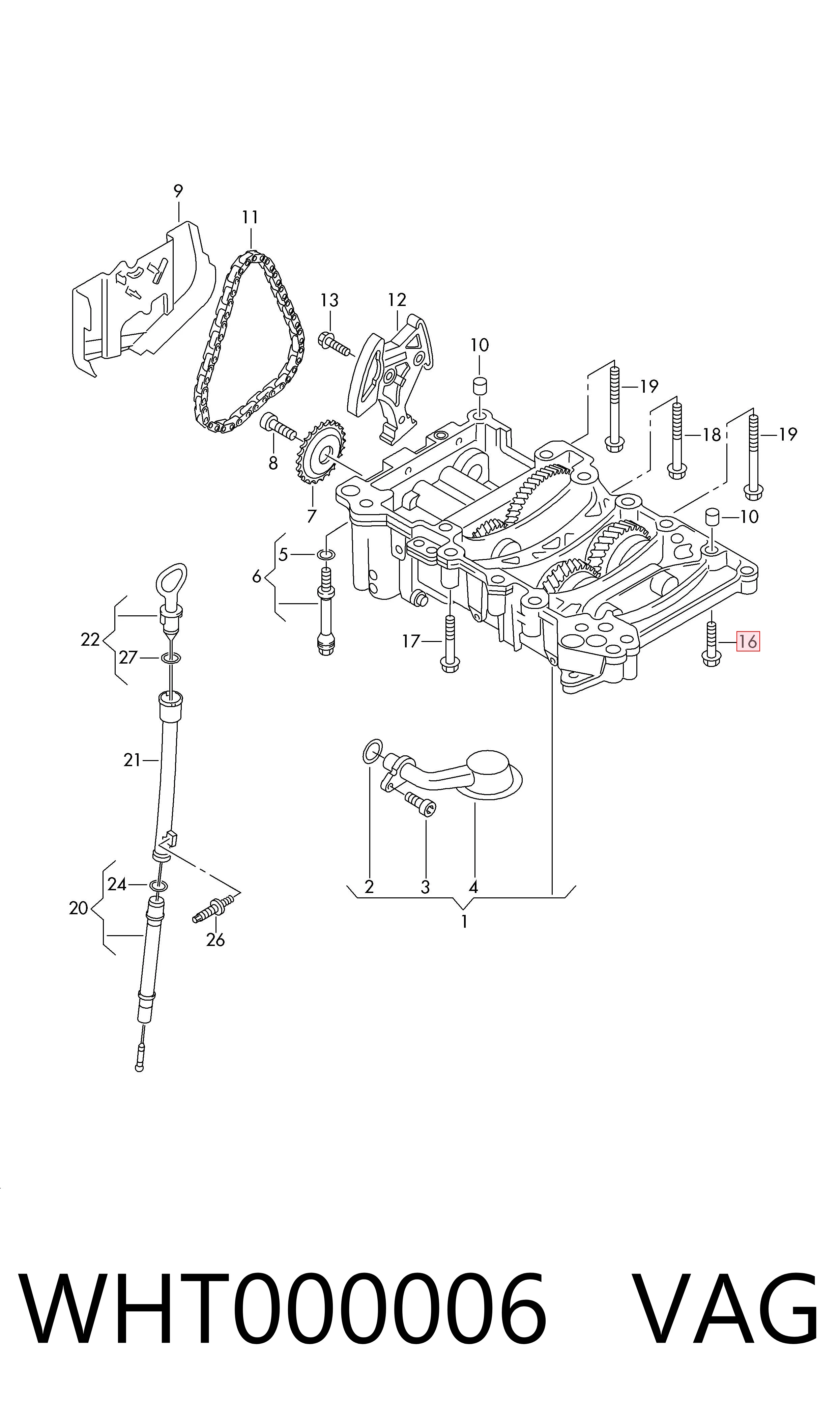  VAG WHT000006 preço, a partir de 4,26 USD