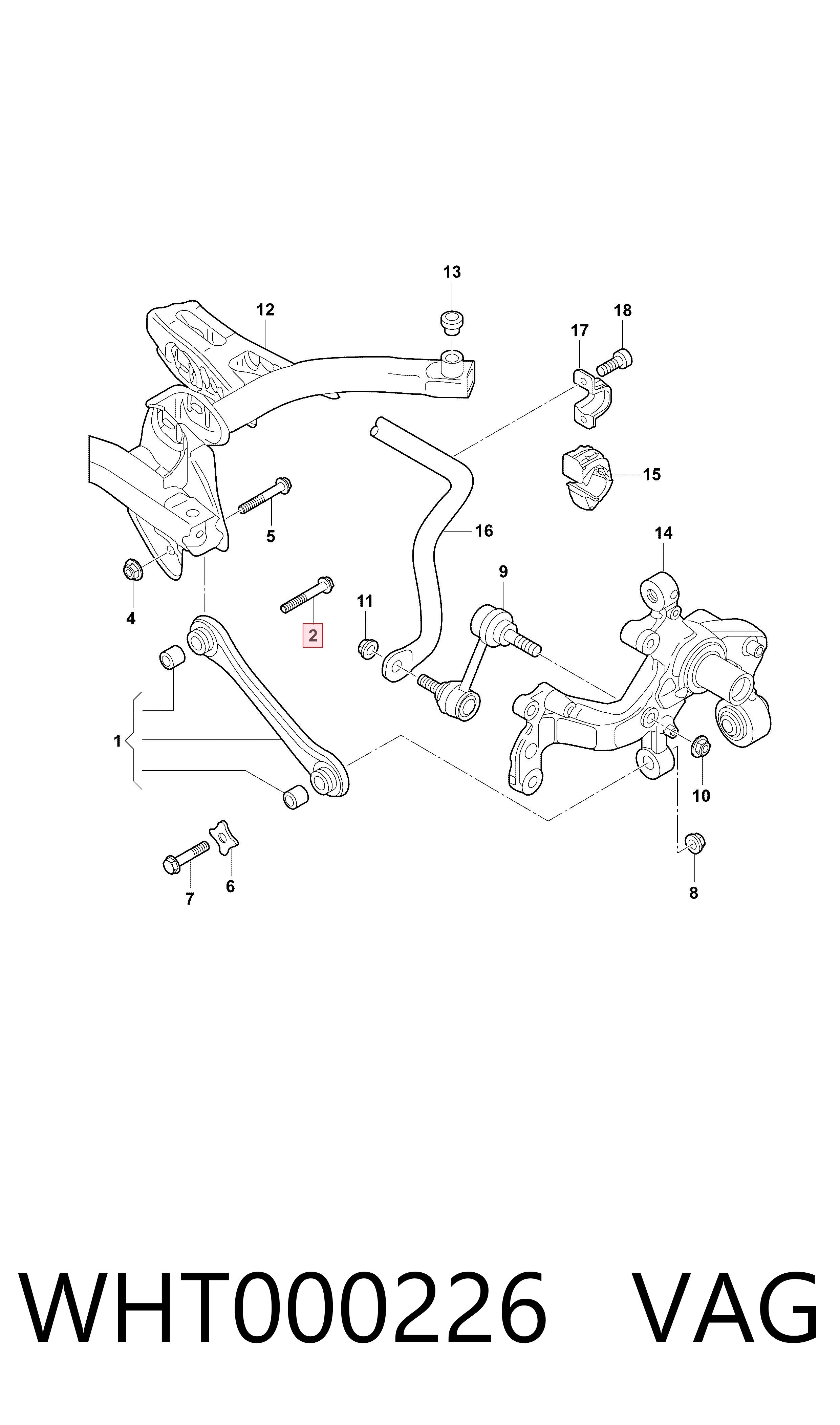 WHT000226 VAG Parafuso