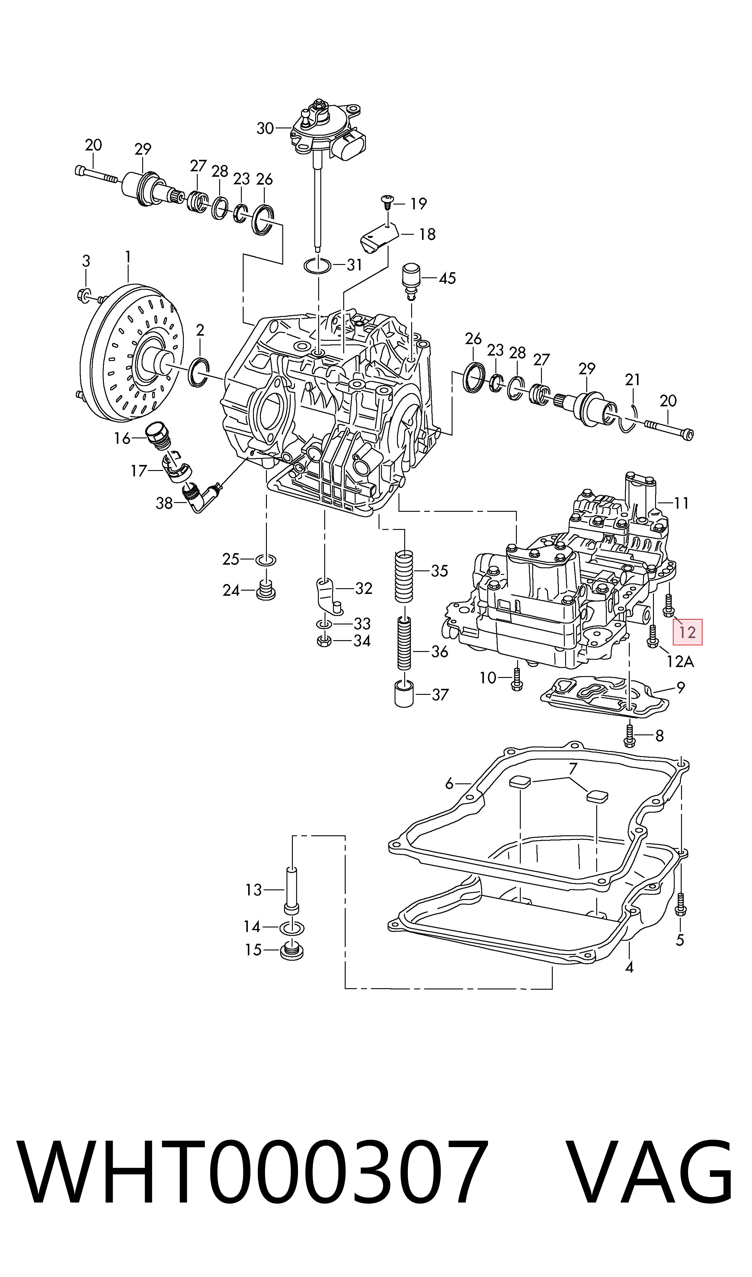 Parafuso de panela da Caixa Automática de Mudança VAG WHT000307 preço, a partir de 2,59 USD