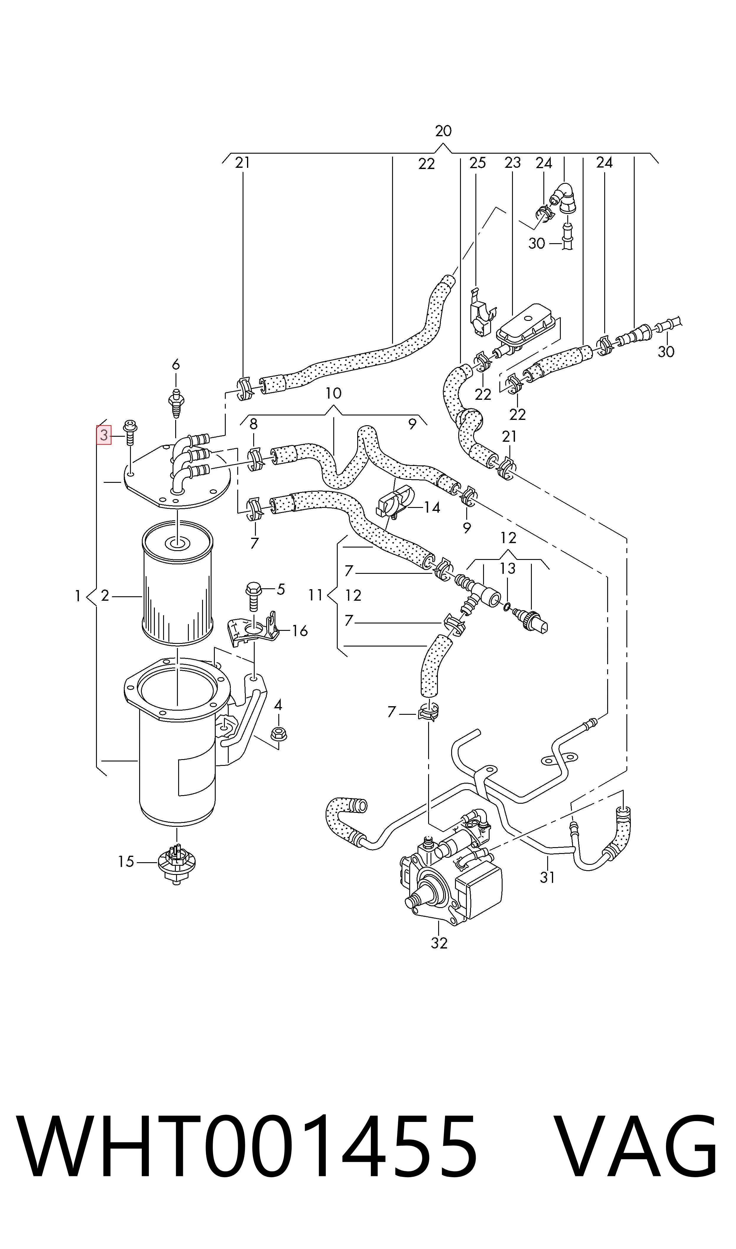 WHT001455 VAG Parafuso