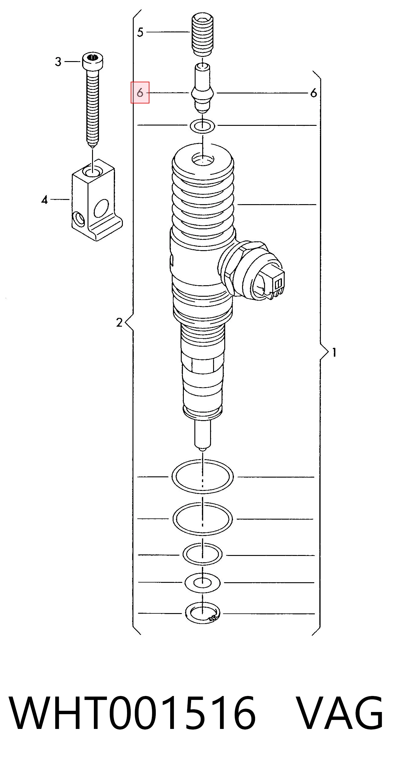 1413127090 Bosch Parafuso de fixação do injetor