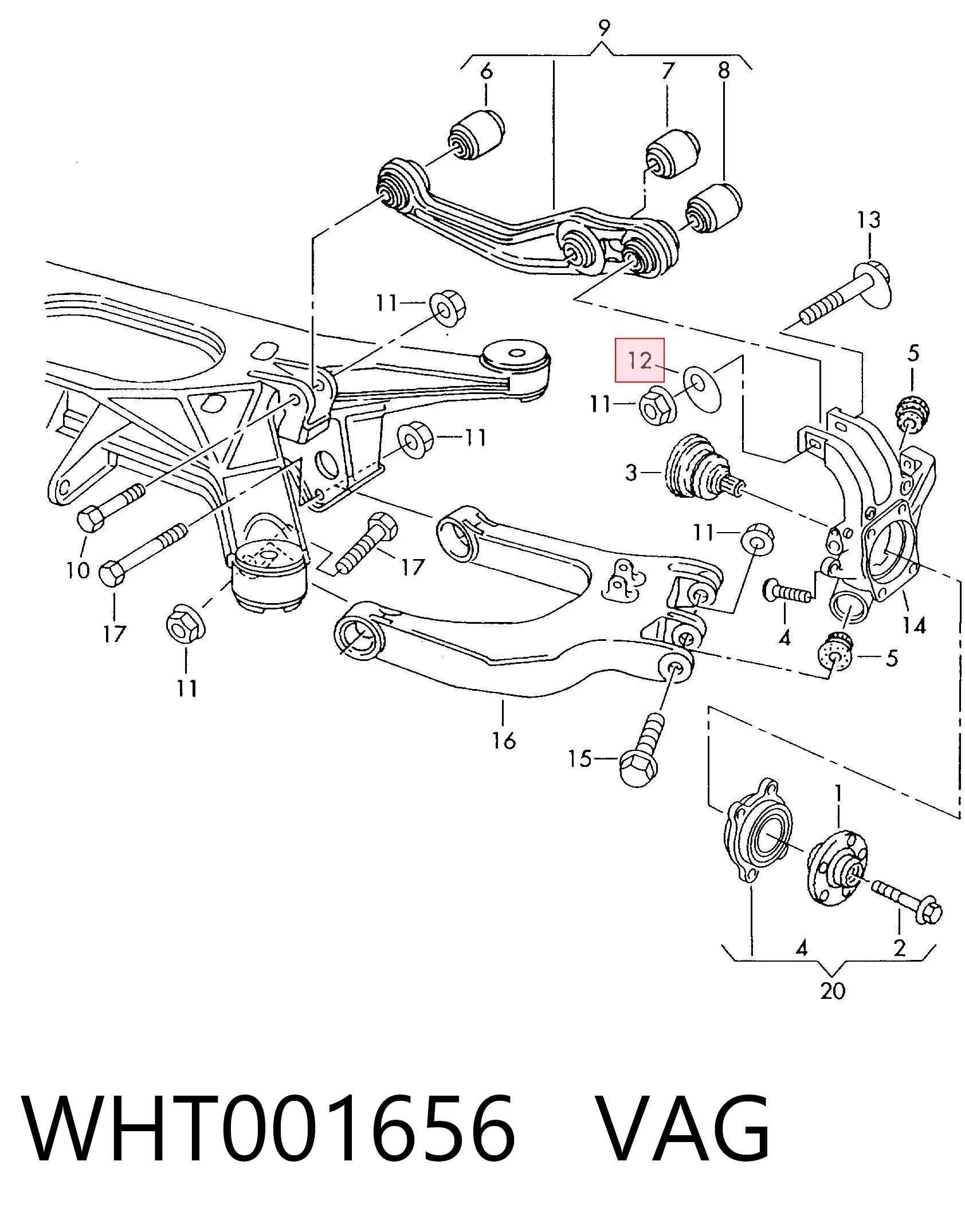  VAG WHT001656 preço, a partir de 5,24 USD