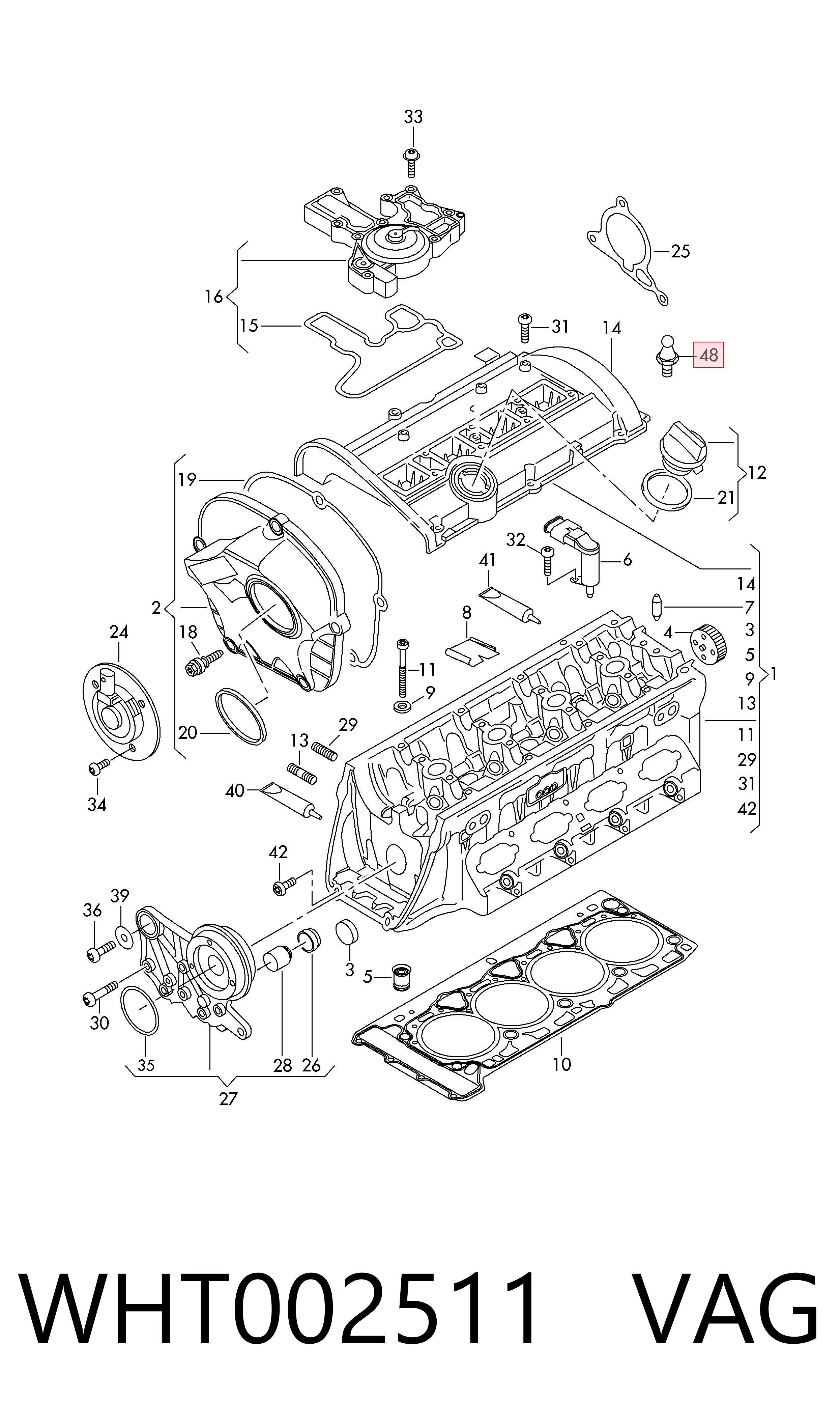  VAG WHT002511 preço, a partir de 3,97 USD