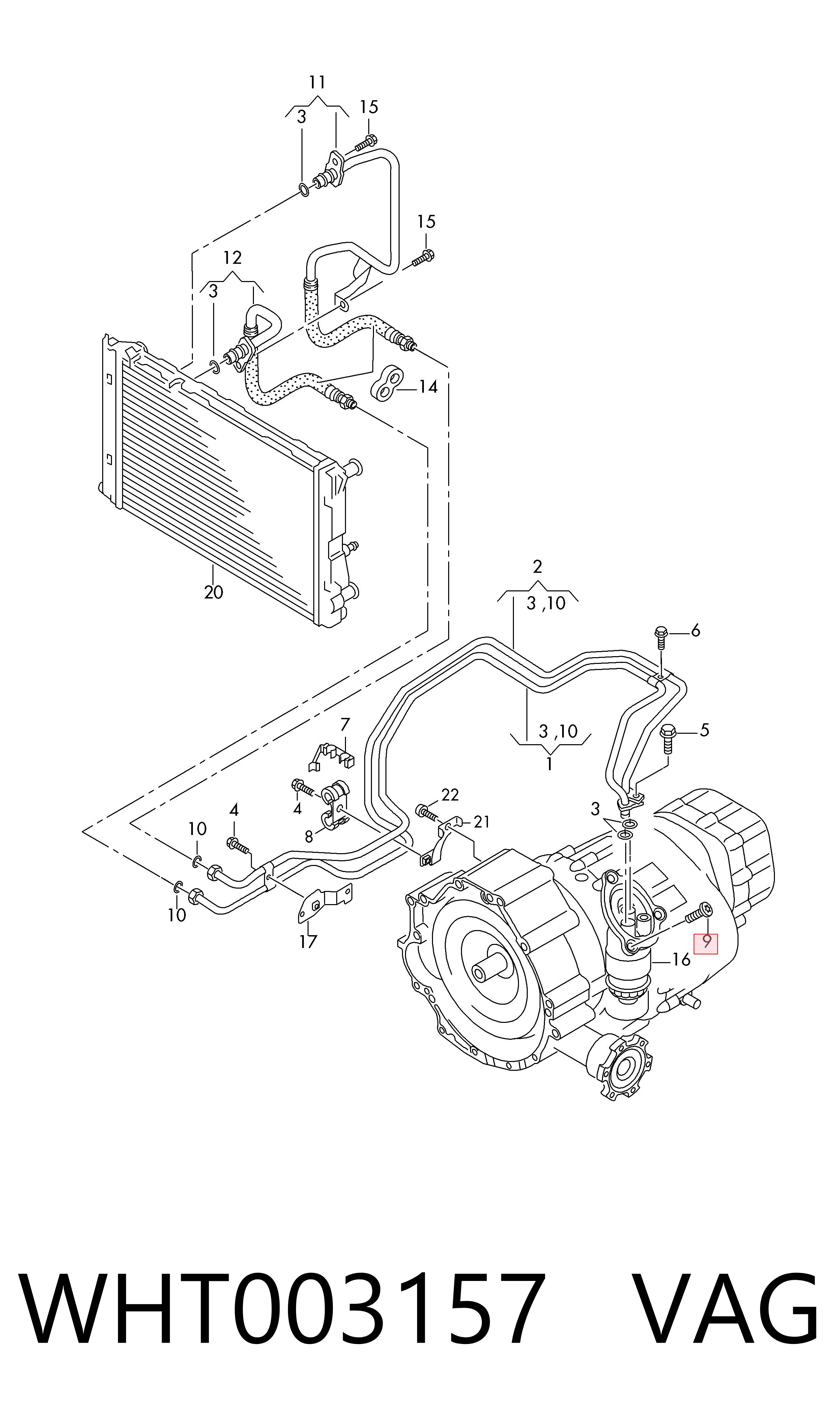 WHT003157 VAG Parafuso