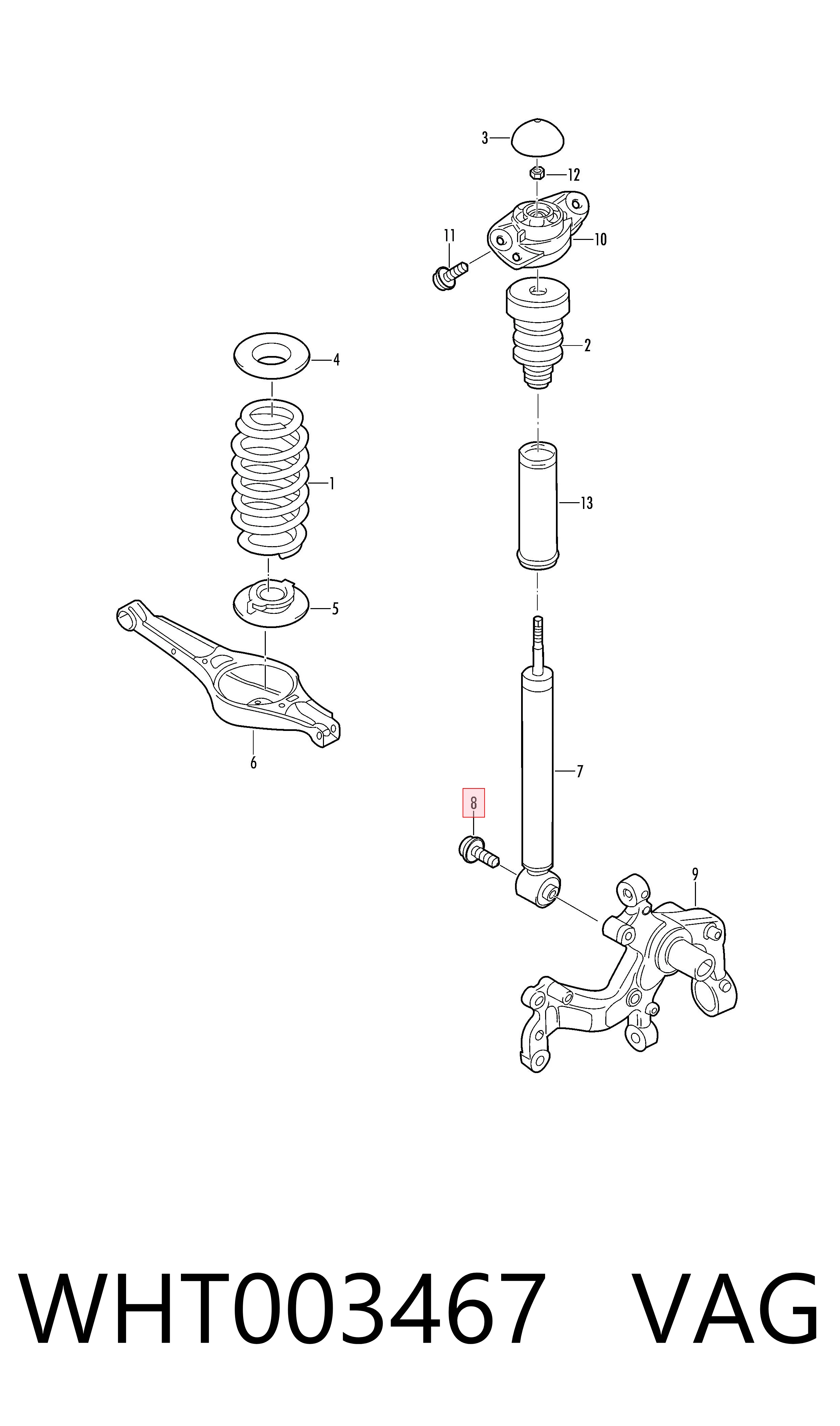 WHT003467 VAG Parafuso