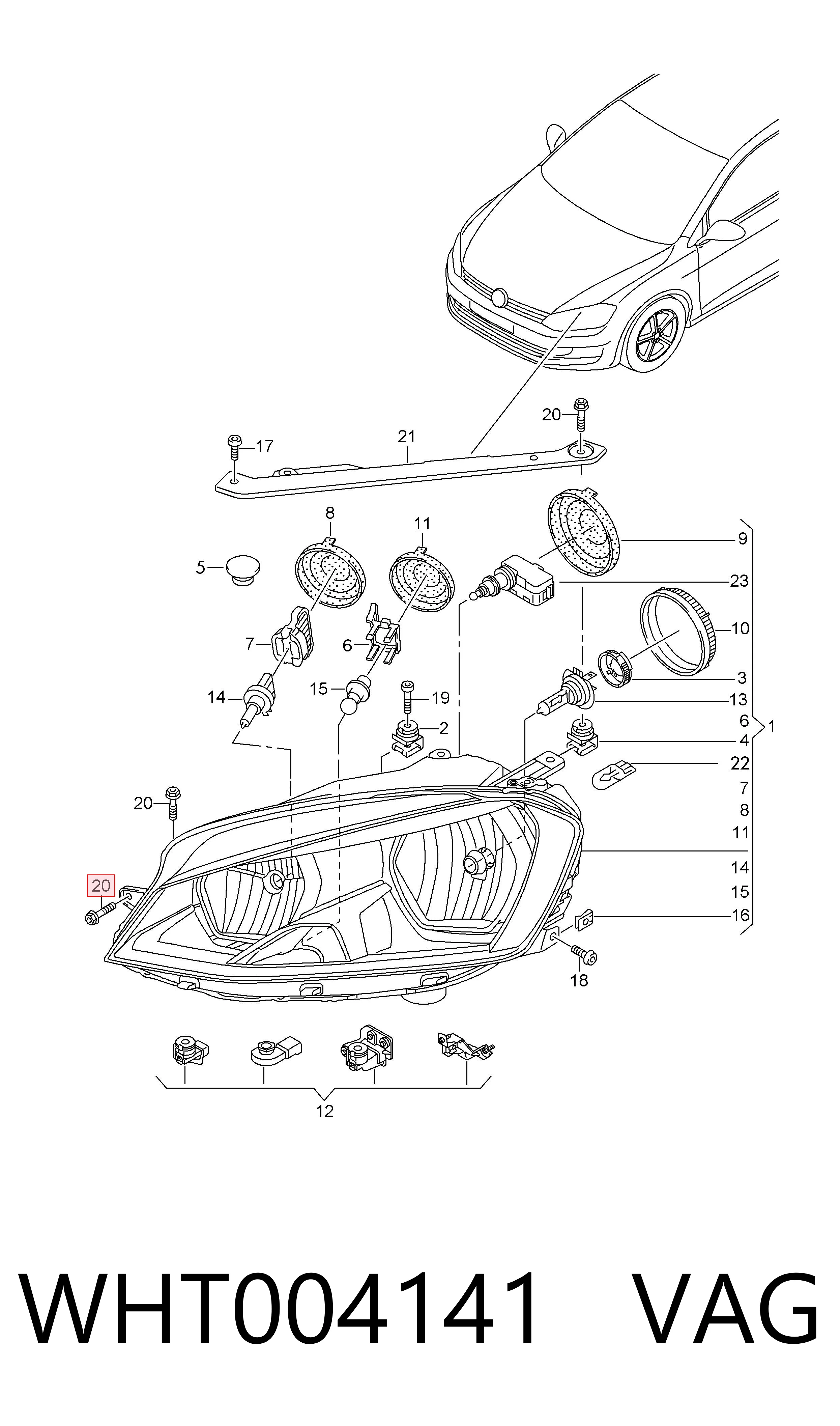  VAG WHT004141 preço, a partir de 2,77 USD