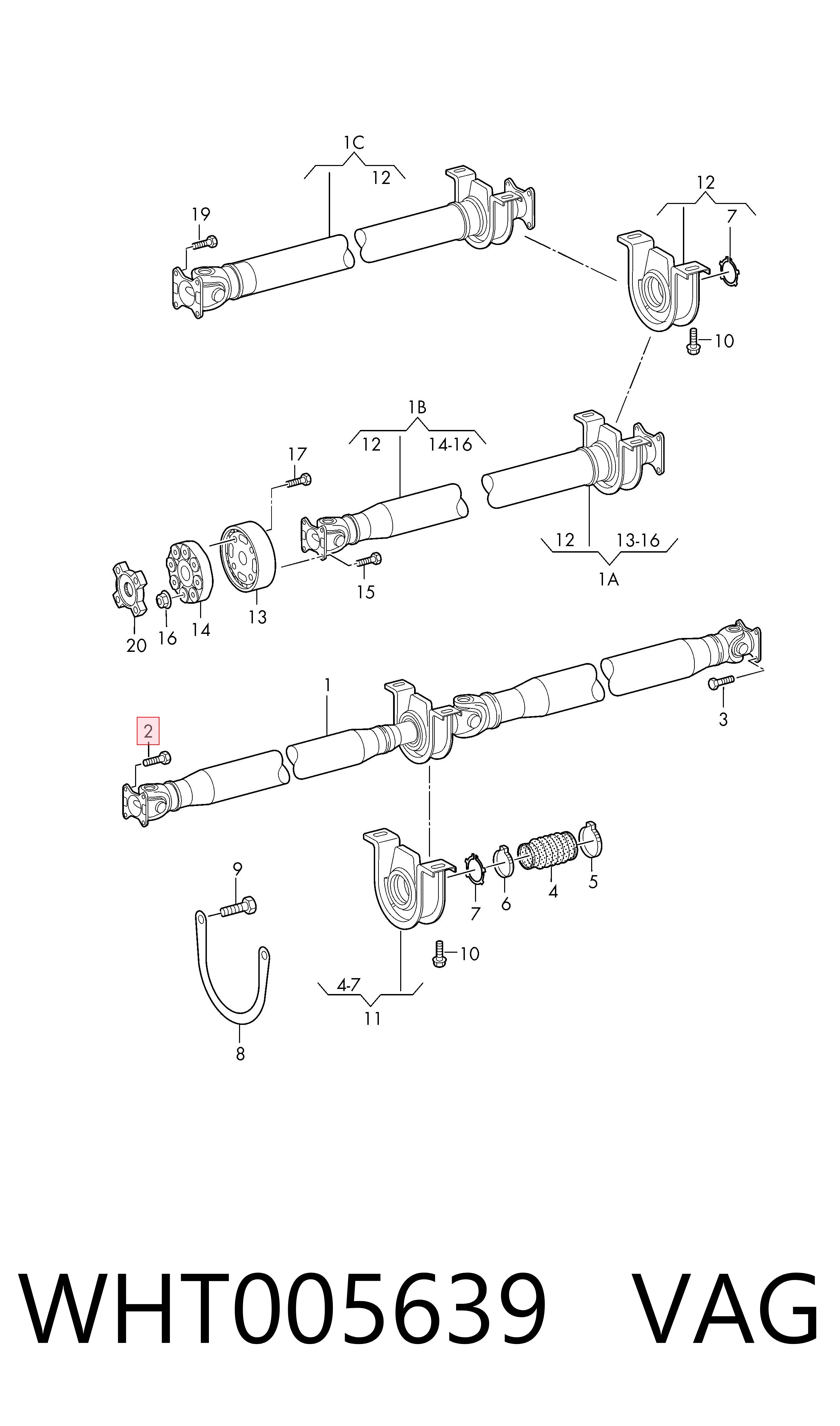 WHT005639 VAG Parafuso