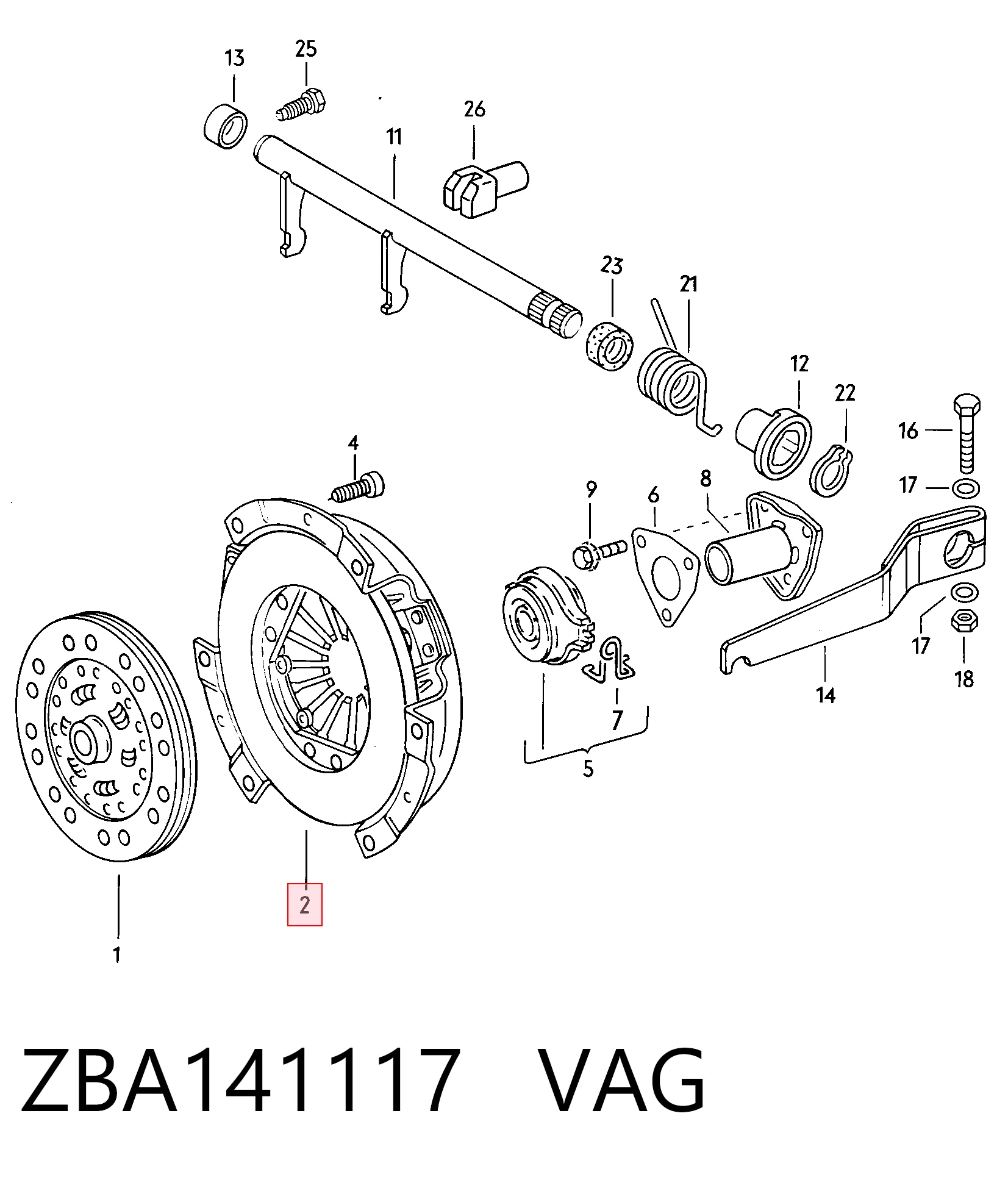Compre Cesta de embraiagem Volkswagen Passat 