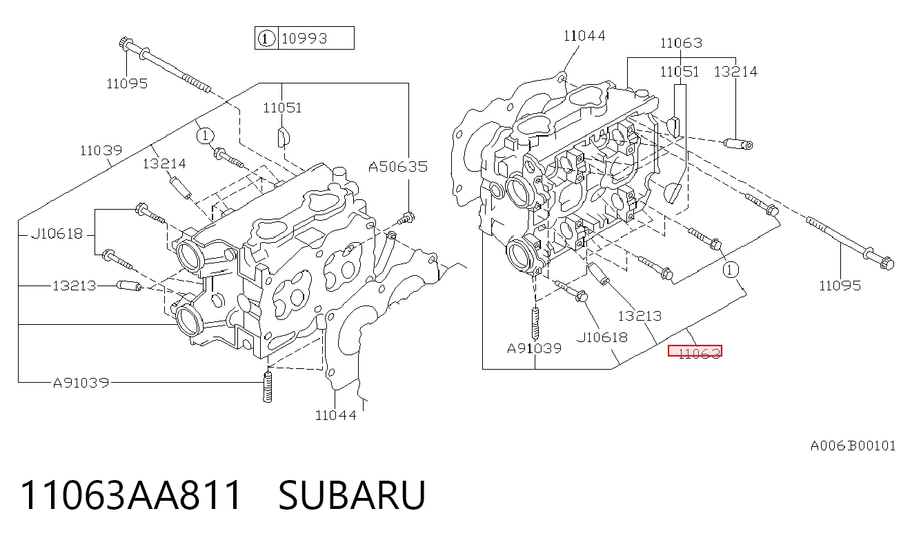 11063AA811 Subaru