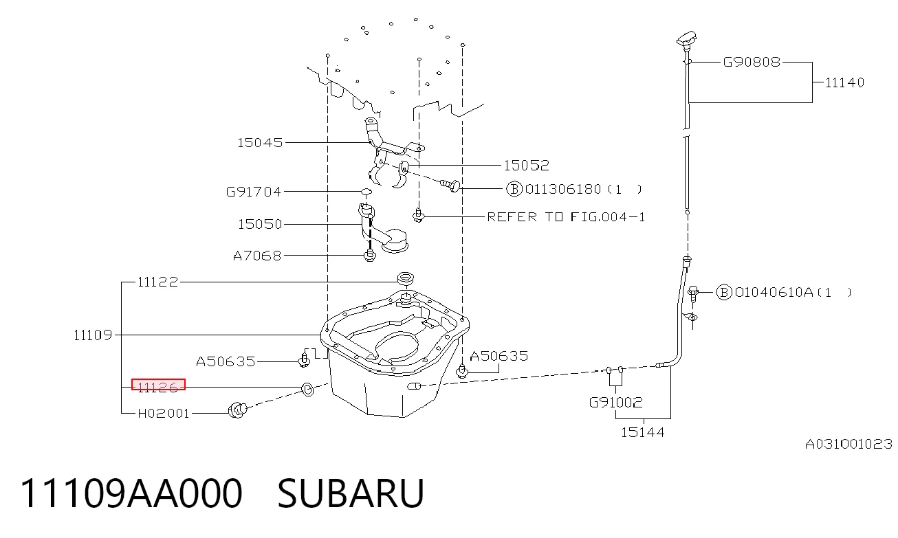 Compre Vedante de rolha de panela de motor Subaru Forester 2