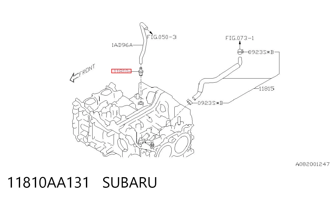 11810AA131 Subaru Válvula de impulsionador de vácuo dos freios