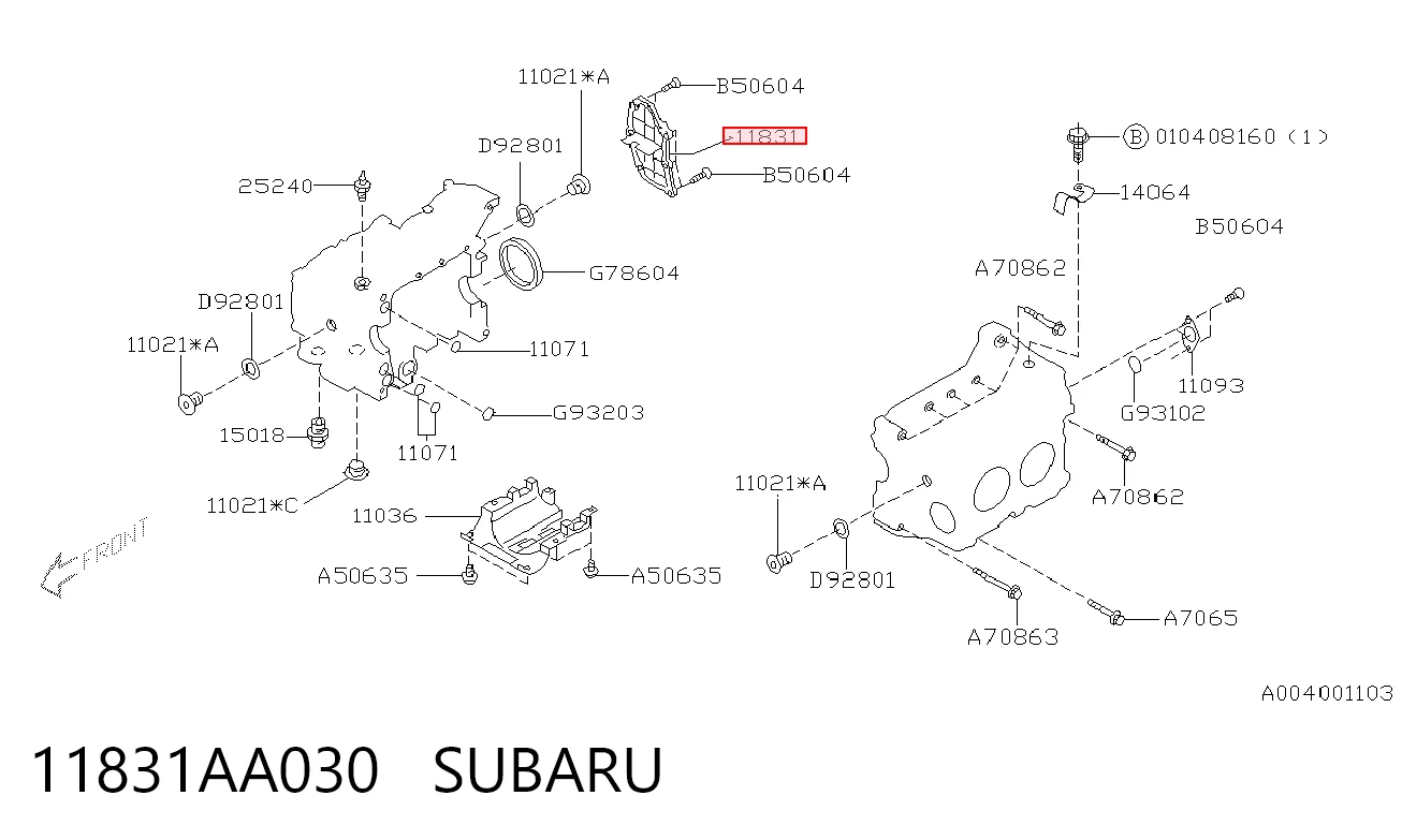 11831AA030 Subaru