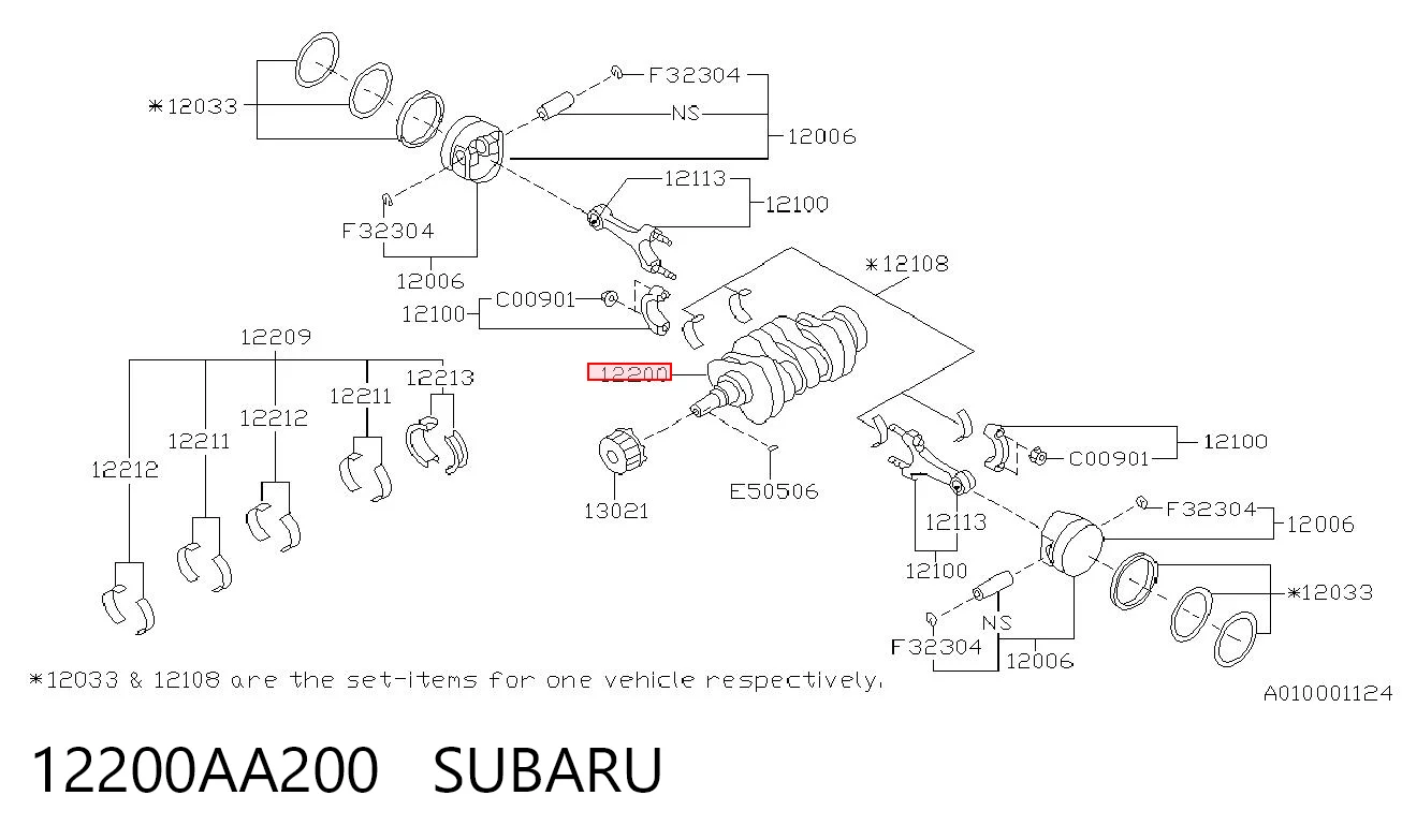 Cambota de motor para Subaru Impreza II GD