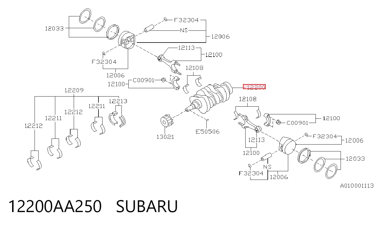 Cambota de motor Subaru Impreza II GD