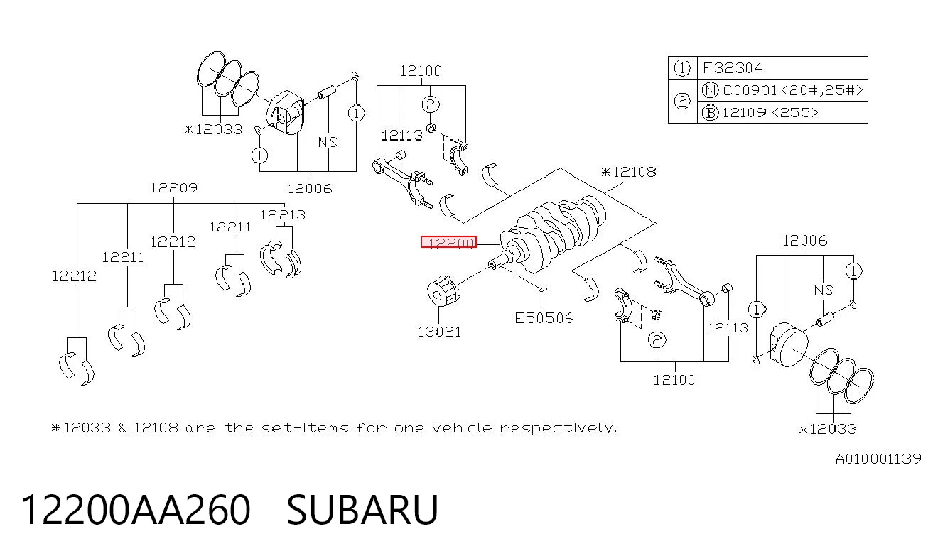  Cambota de motor Subaru Forester II SUV (S11, SG) (2002 - 2007) II