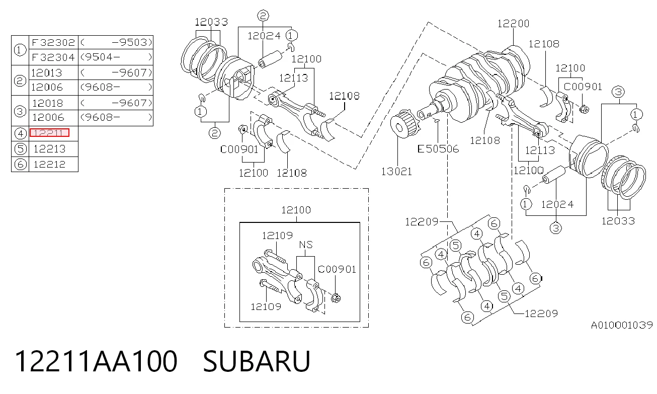 12211AA100 Subaru