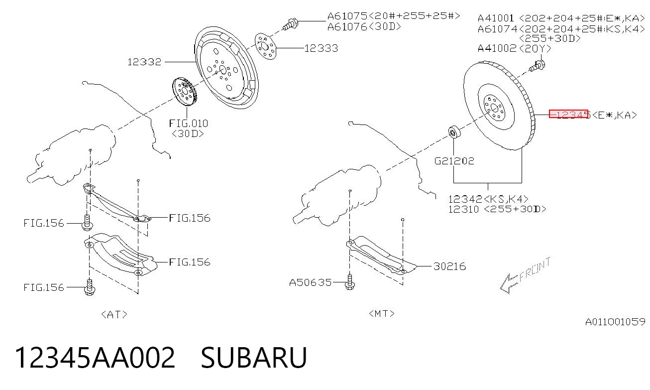 12345AA002 Subaru