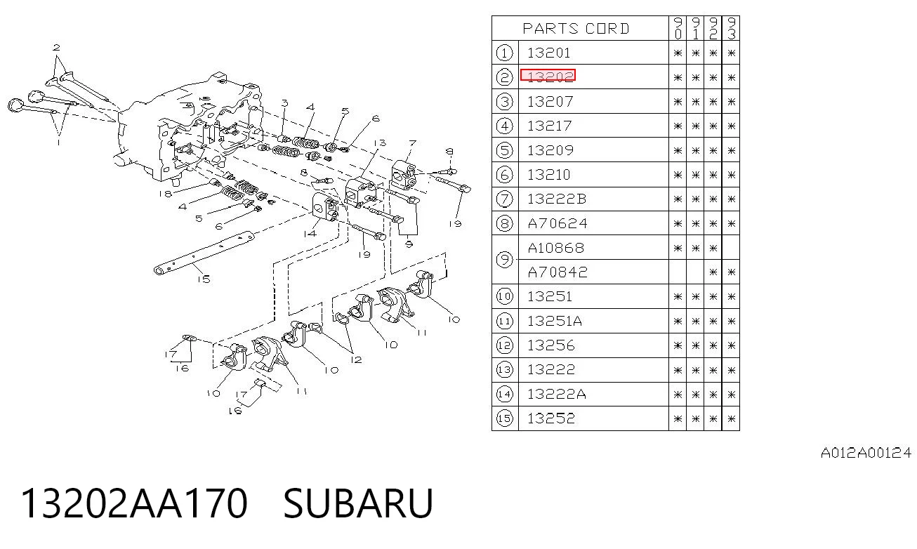 13202AA170 Subaru
