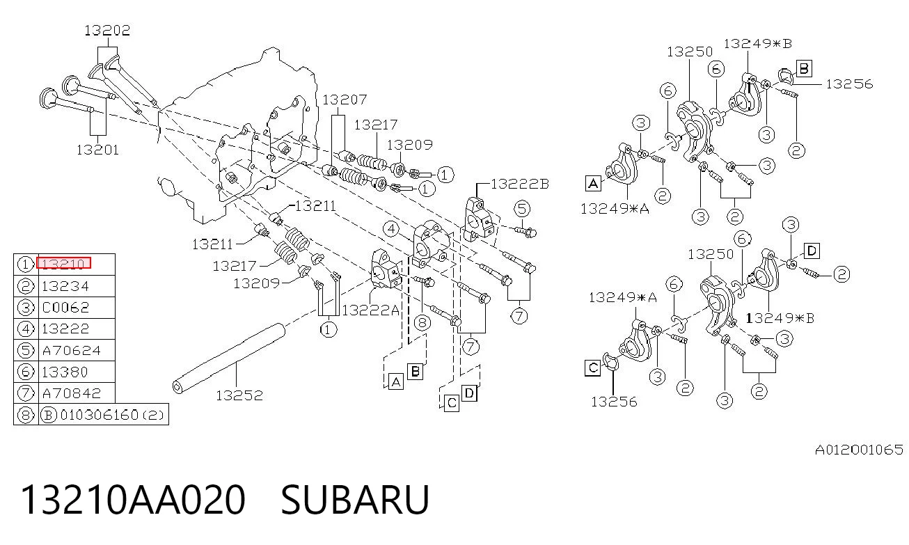13210AA020 Subaru 