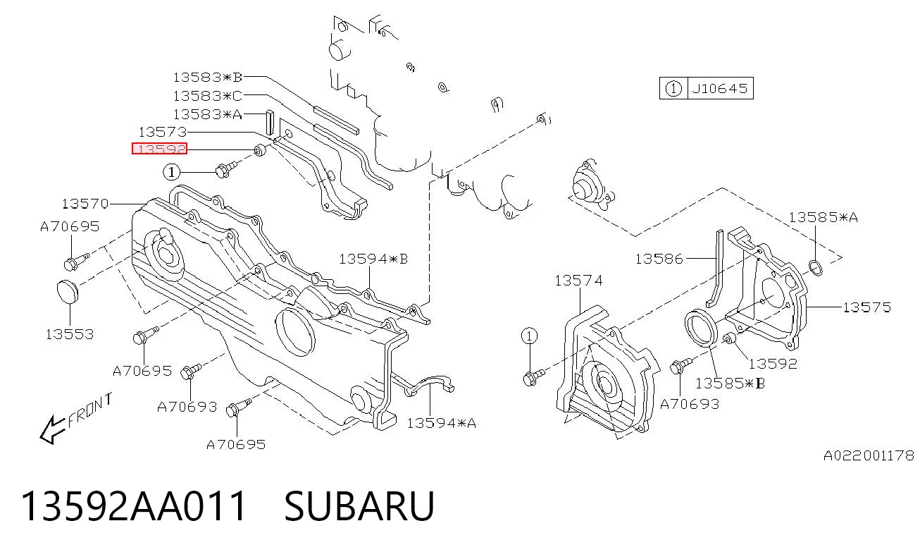 13592AA011 Subaru 