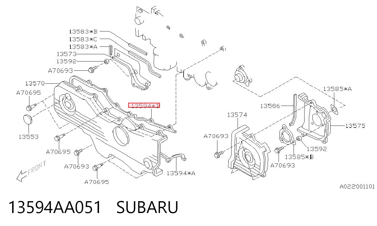 13594AA051 Subaru 