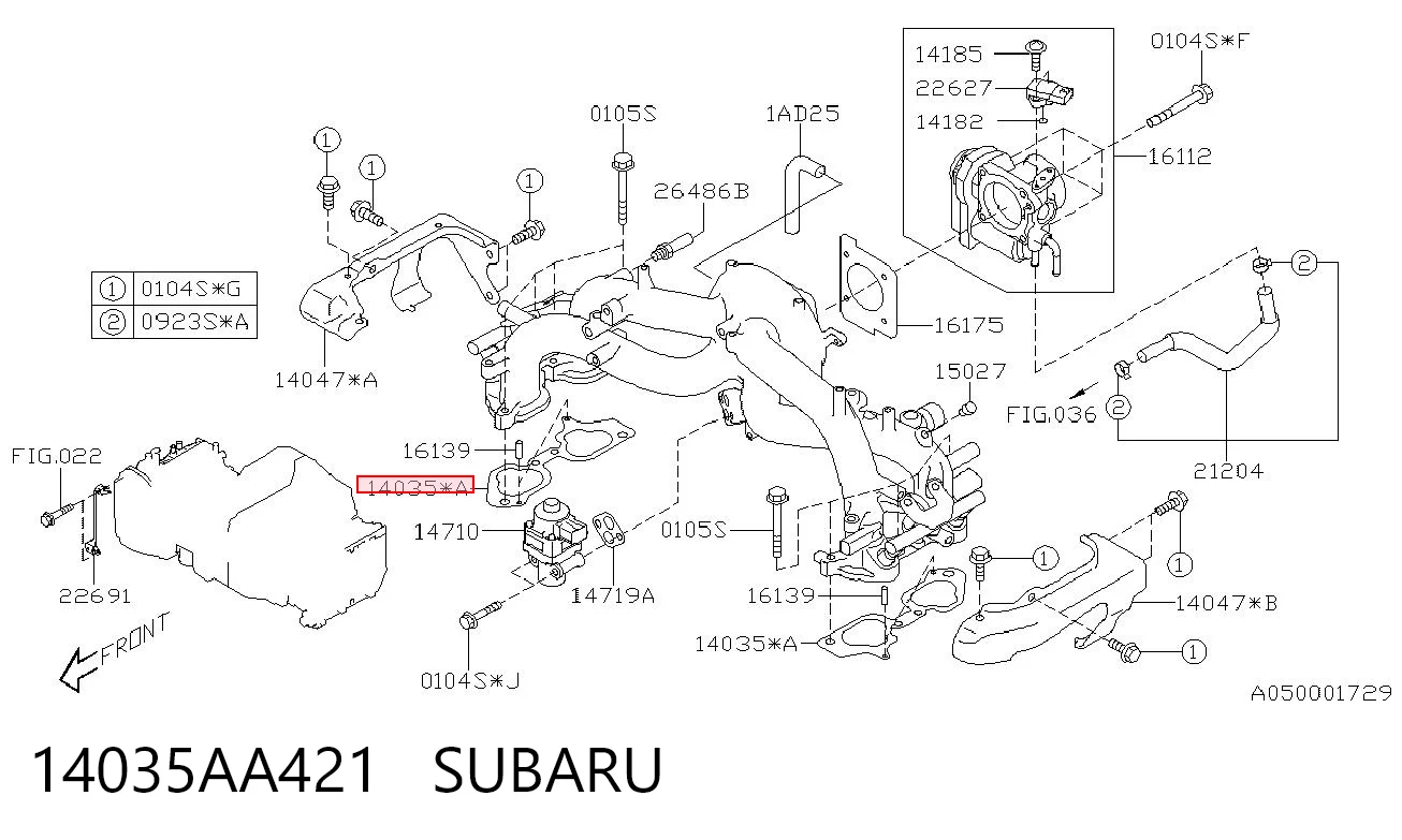 Vedante de tubo coletor de admissão para Subaru Forester III S12, SH