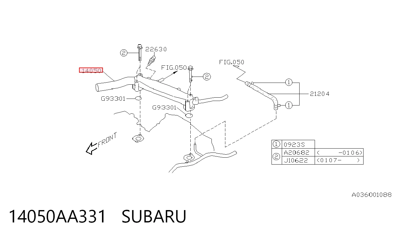 14050AA331 Subaru