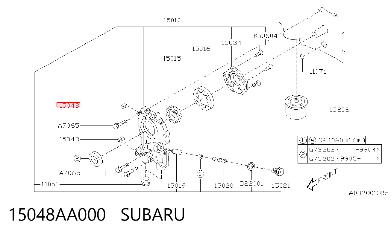 15048AA000 Subaru