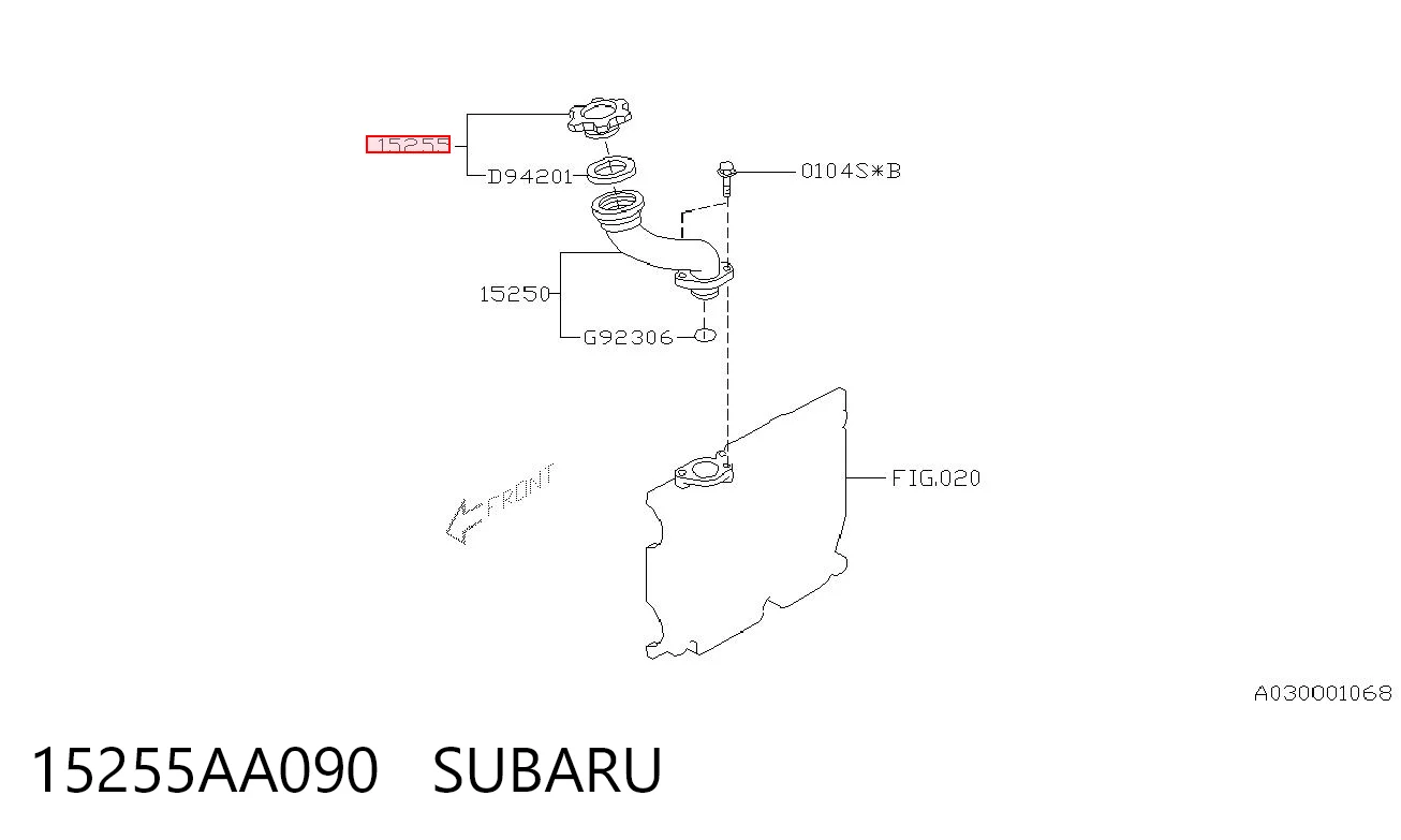 15255AA090 Subaru Tampa do gargalho de enchimento de óleo