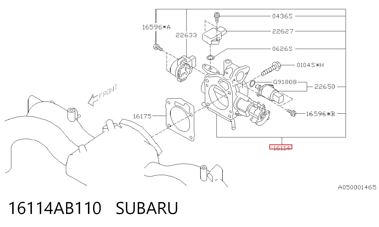 16114AB110 Subaru