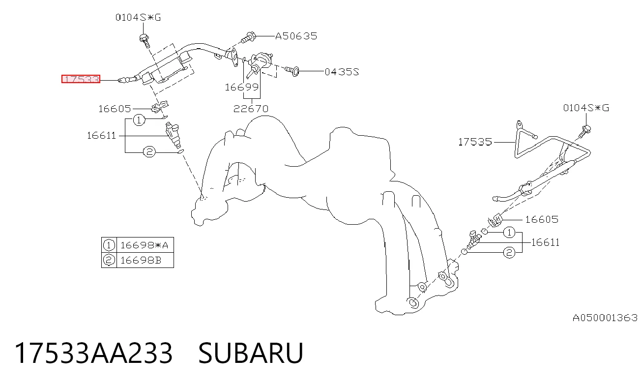 17533AA233 Subaru