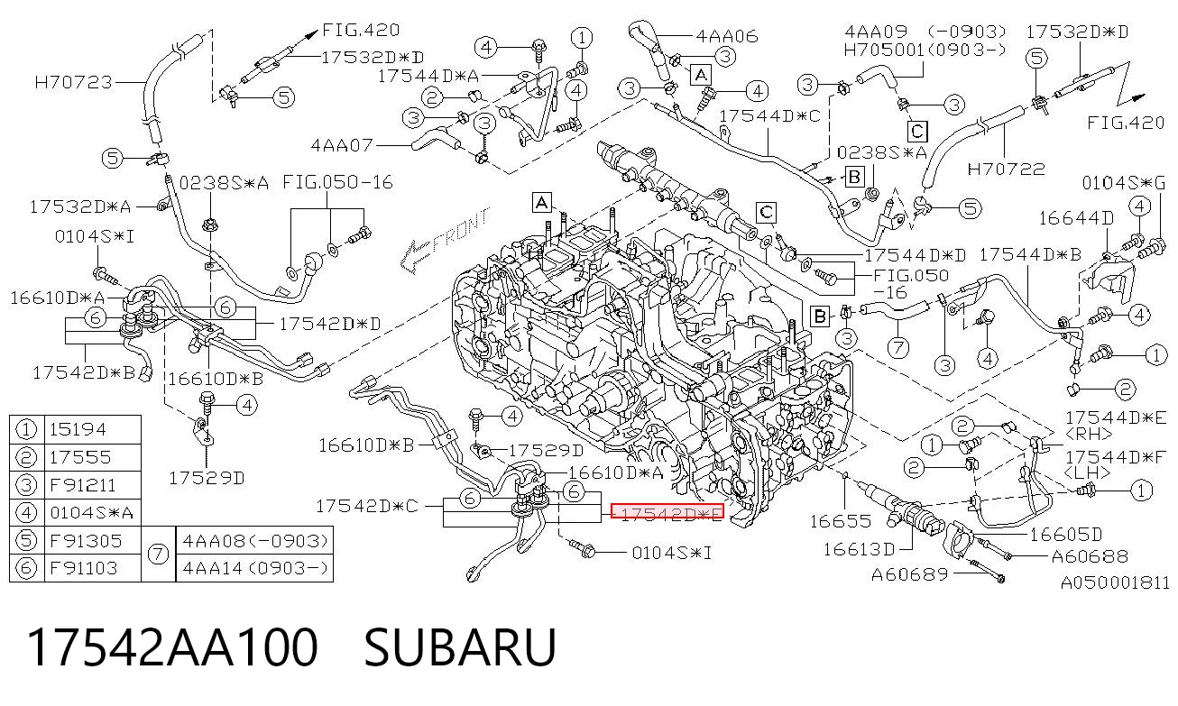17542AA100 Subaru