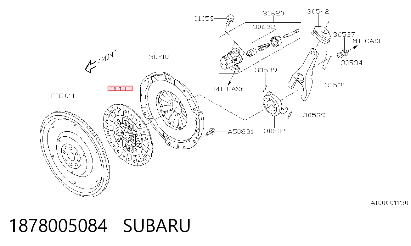 Disco de embraiagem Subaru Forester IV S13, SJ