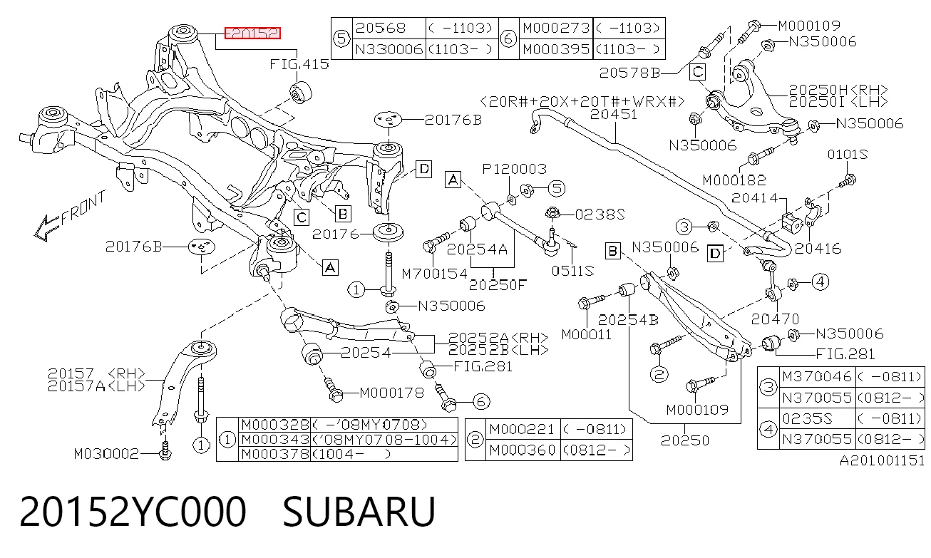 20152YC000 Subaru