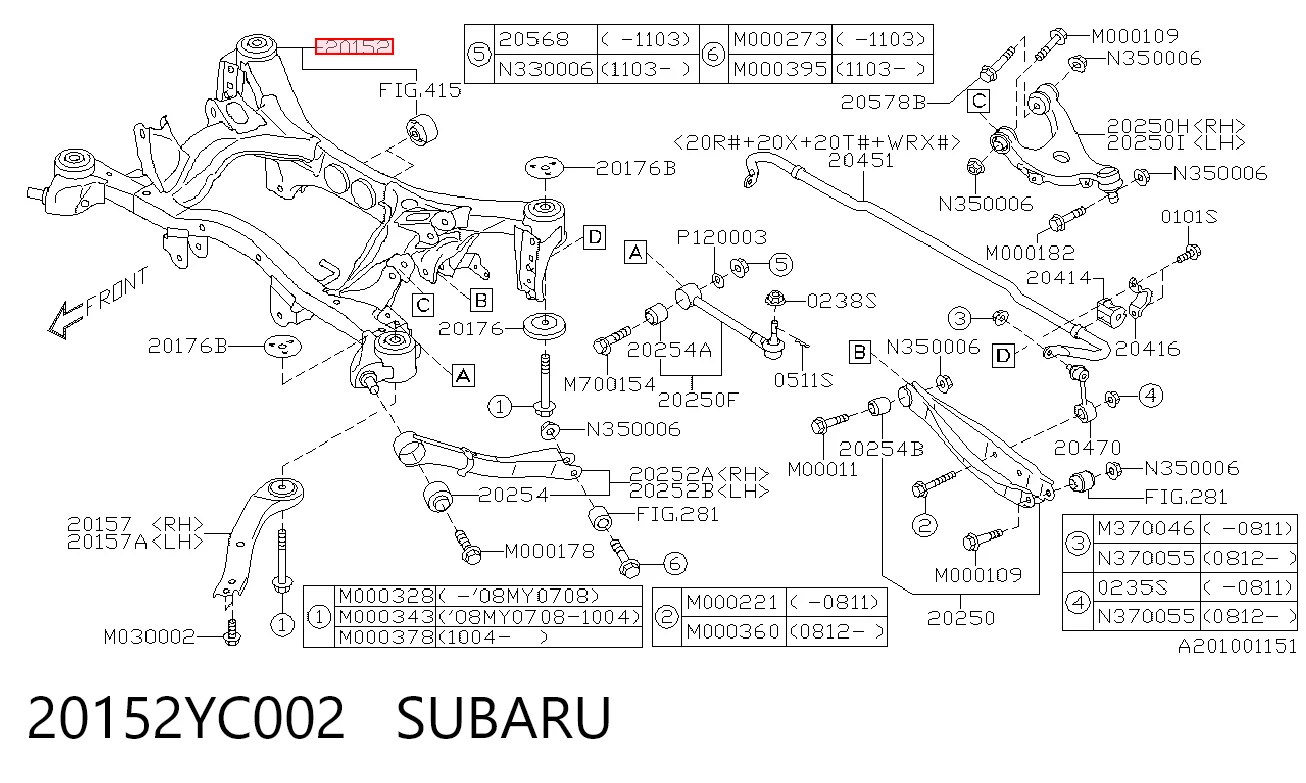 20152YC002 Subaru